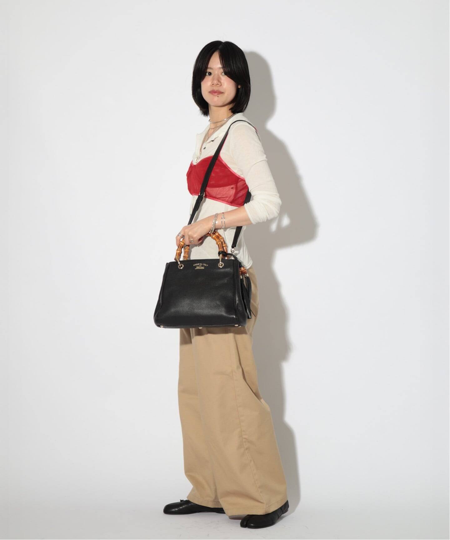 VINTAGE GUCCI/グッチ】Bamboo shopper 2way（ハンドバッグ