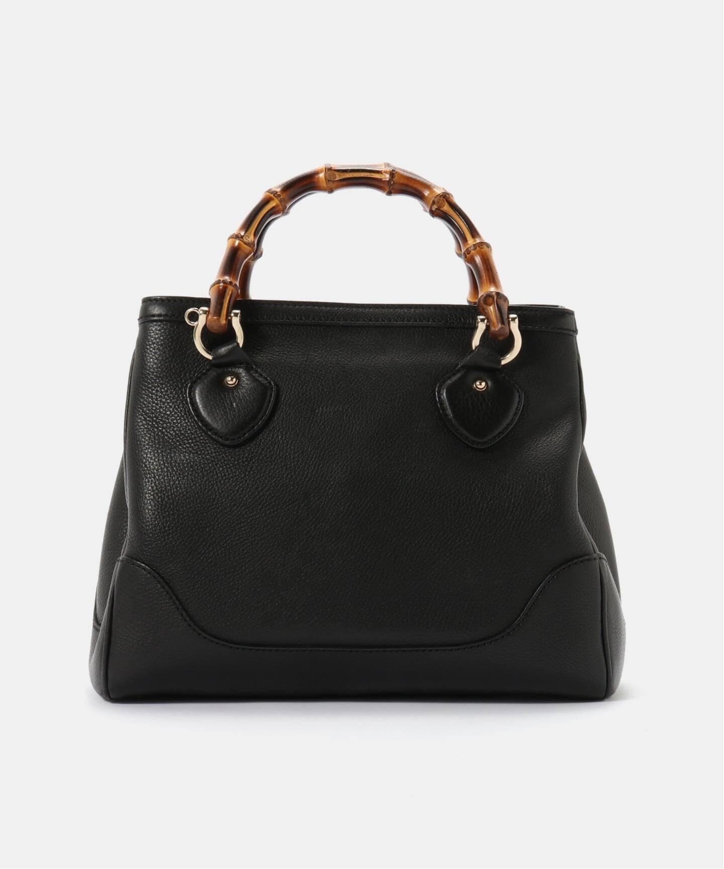 VINTAGE GUCCI/グッチ】Diana bamboo top 2way（ハンドバッグ 