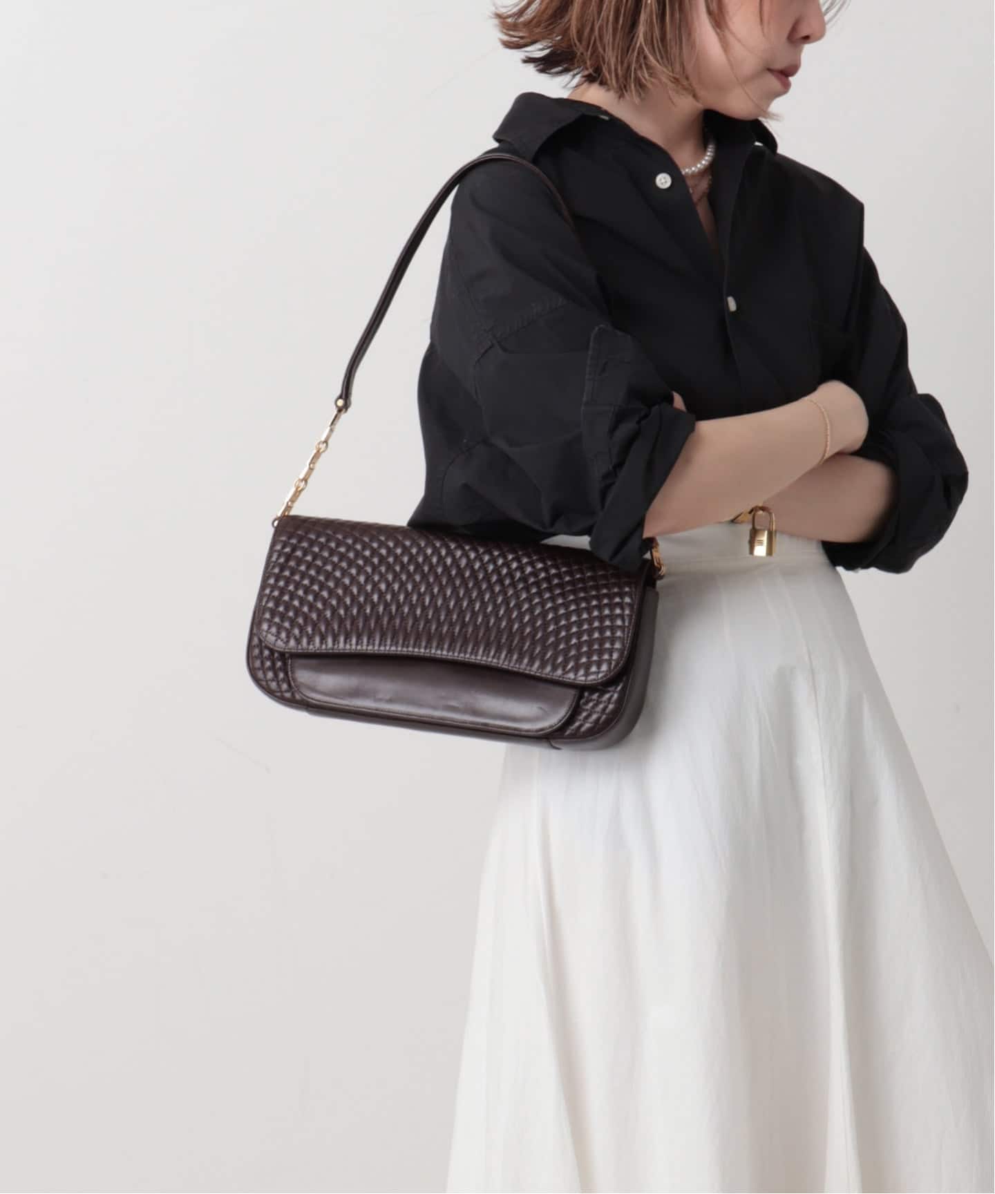 VINTAGE BALLY/バリー】チェーンショルダーバッグ（ショルダーバッグ