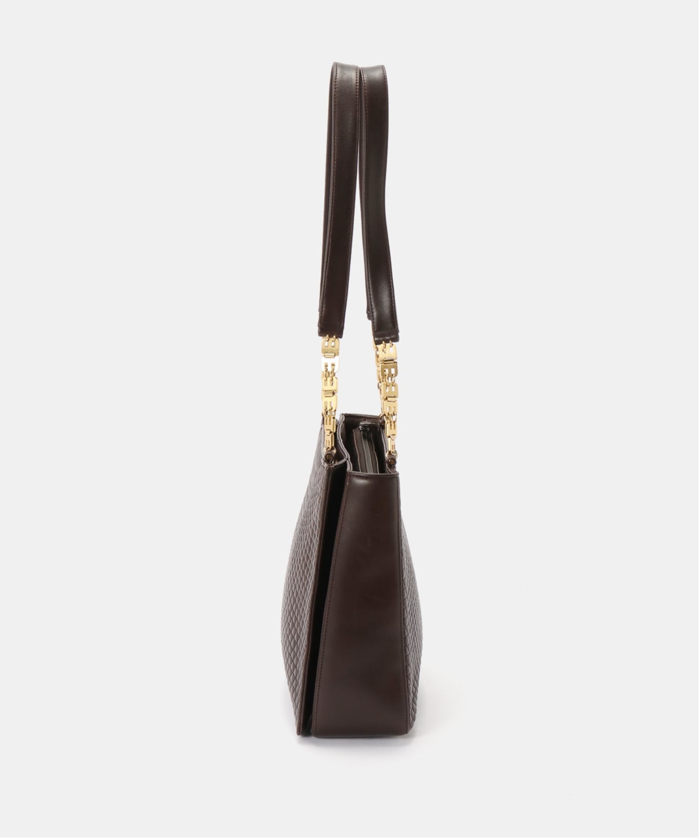 バリー チェーンショルダーバッグ ブラウン ゴールド VINTAGE BALLY/バリー】チェーンショルダーバッグ（ショルダーバッグ