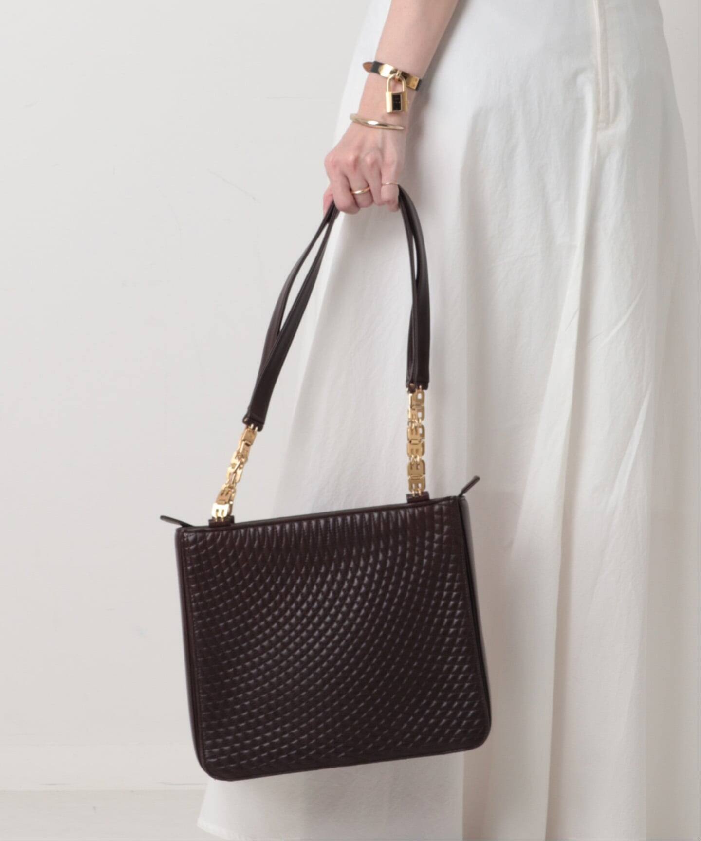 VINTAGE BALLY/バリー】チェーンショルダーバッグ（ショルダーバッグ 