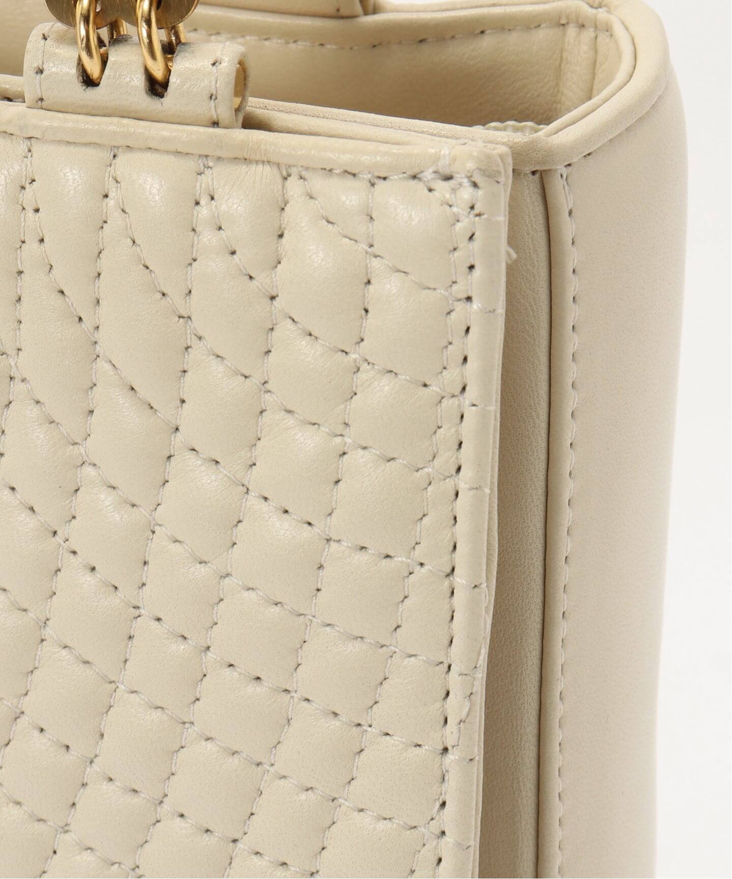 BALLY バリー ヴィンテージ キルティングショルダーバッグ ゴールドチェーン BALLY】【ヴィンテージ】バリー『キルティング チェーンショルダー