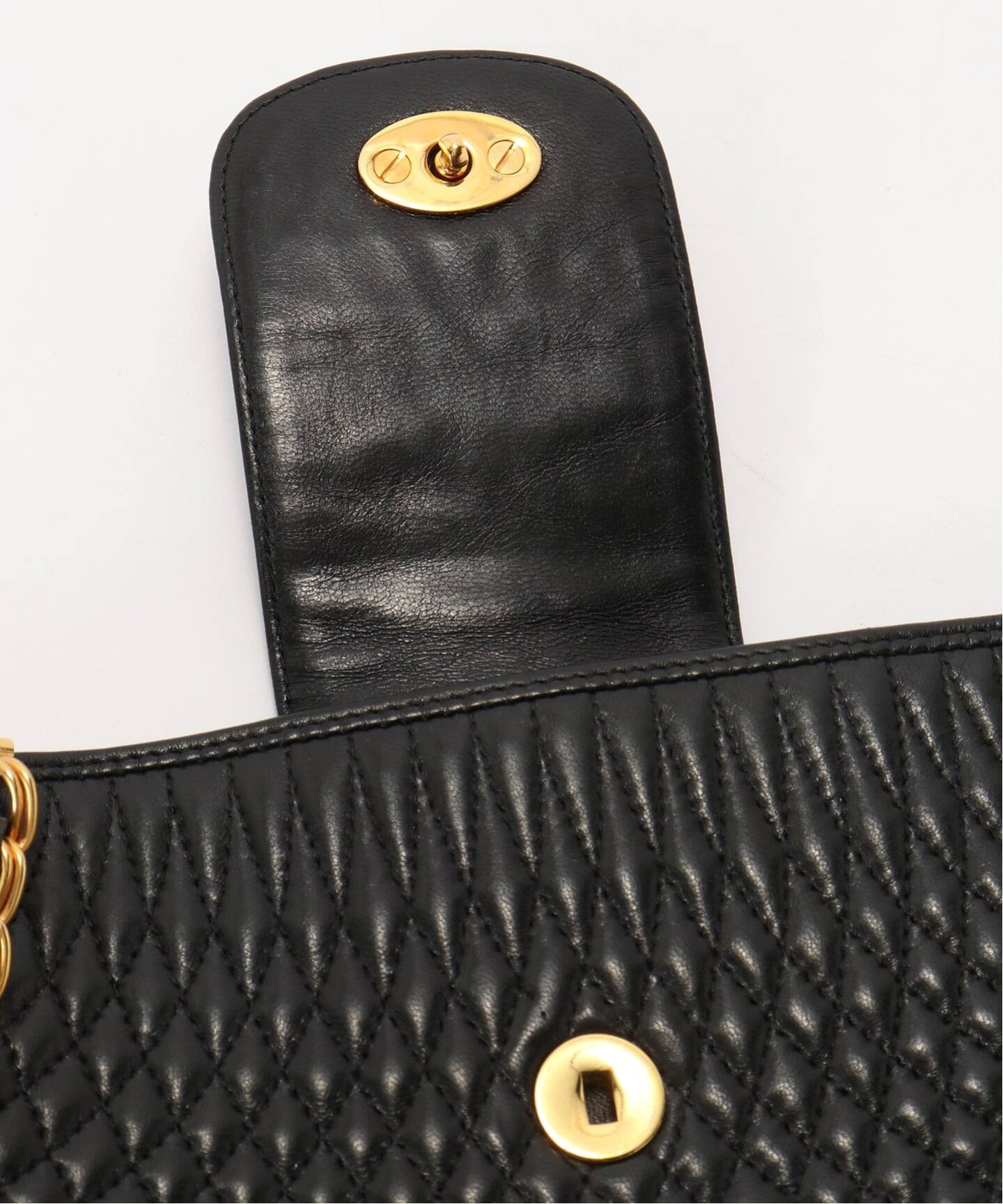 BALLYバリー　チェーンショルダーバッグ　ライオン 中古・古着通販】BALLY (バリー) チェーンレザーショルダーバッグ
