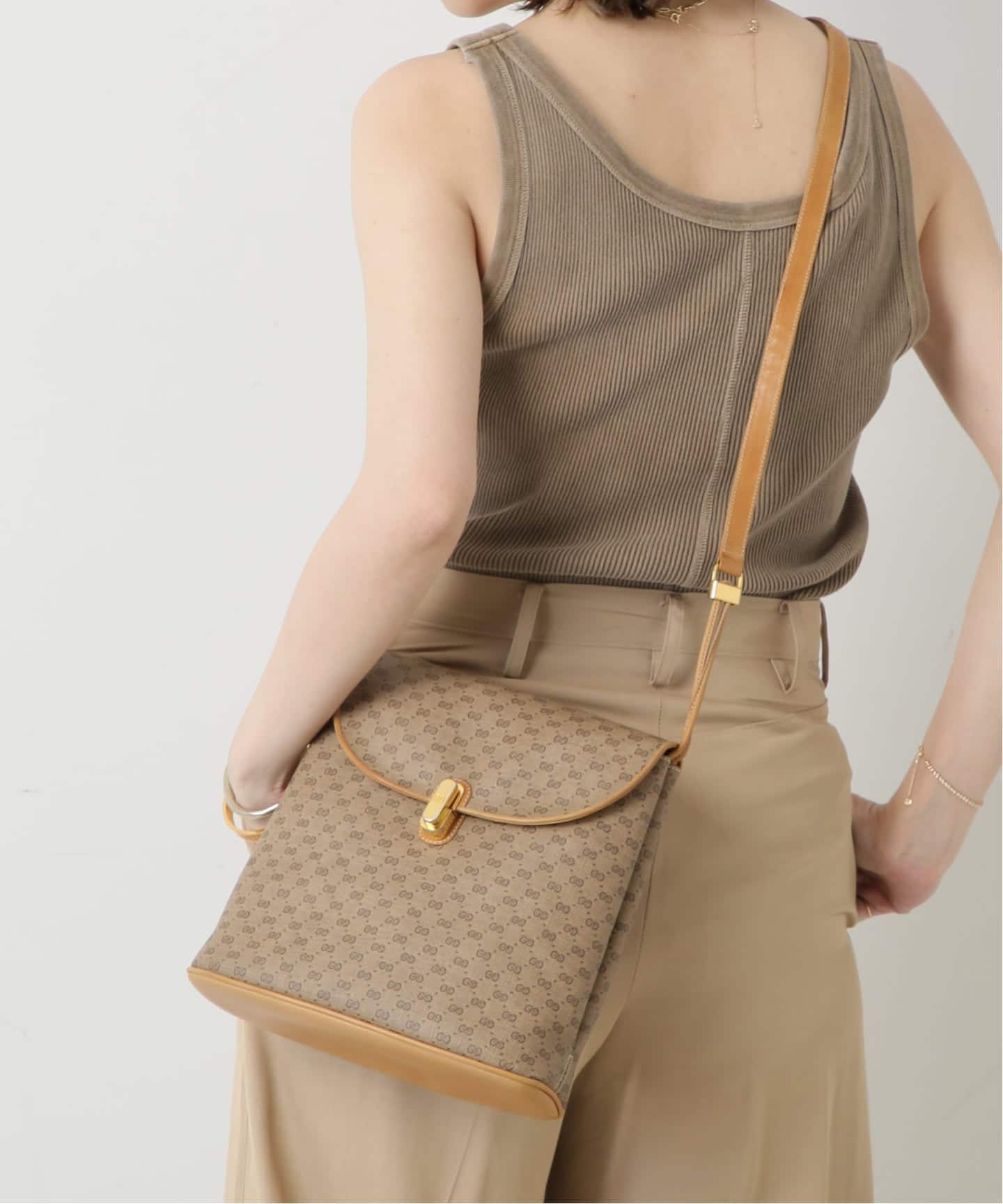 VINTAGE GUCCI/グッチ】ショルダーバッグ micro gg（ショルダーバッグ