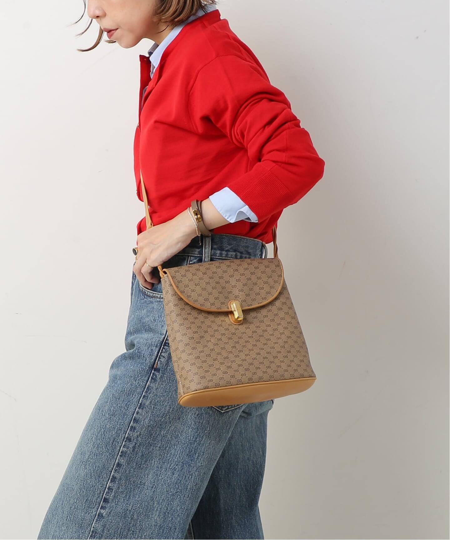 VINTAGE GUCCI/グッチ】ショルダーバッグ micro gg（ショルダーバッグ 