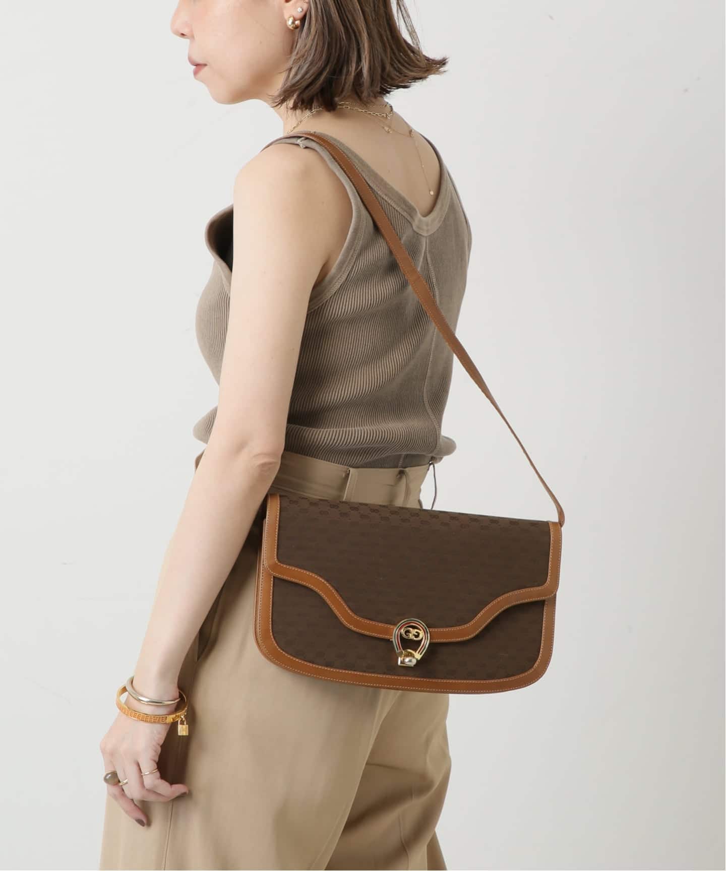 VINTAGE GUCCI/グッチ】ショルダーバッグ micro gg（ショルダーバッグ