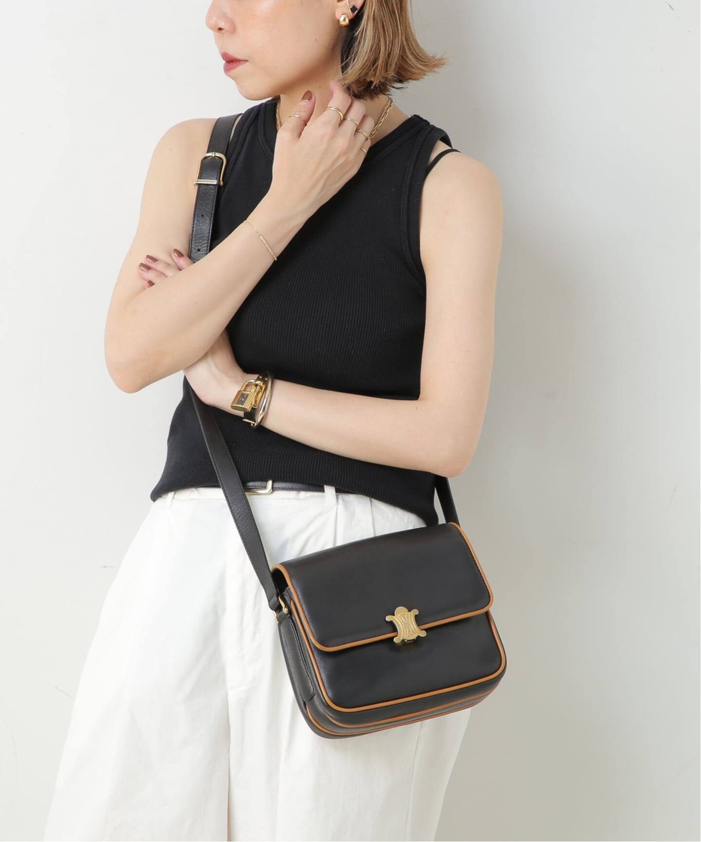VINTAGE CELINE/セリーヌ】ショルダーバッグ triomphe（ショルダー