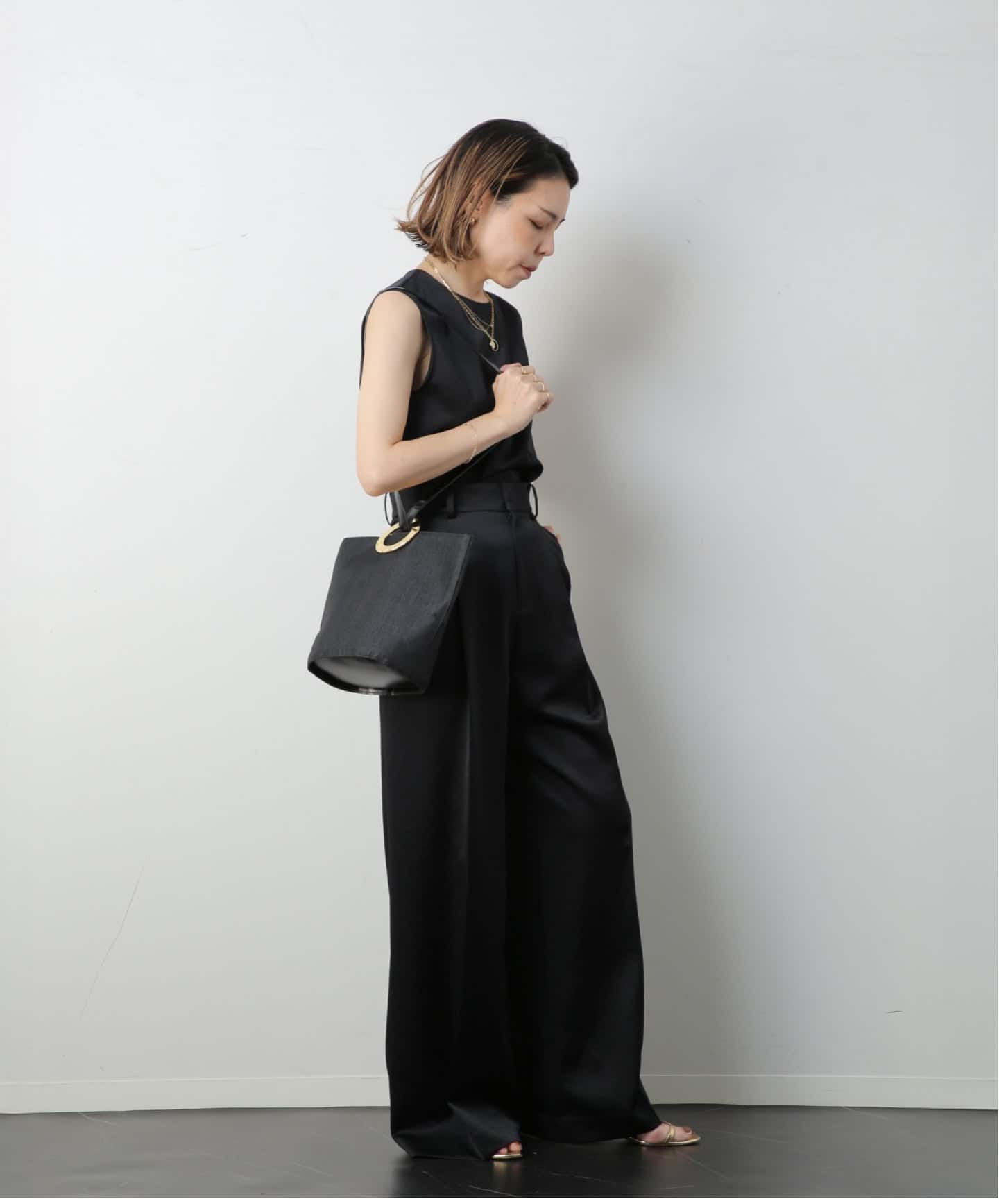 VINTAGE CELINE/セリーヌ】ショルダーバッグ circle raffia