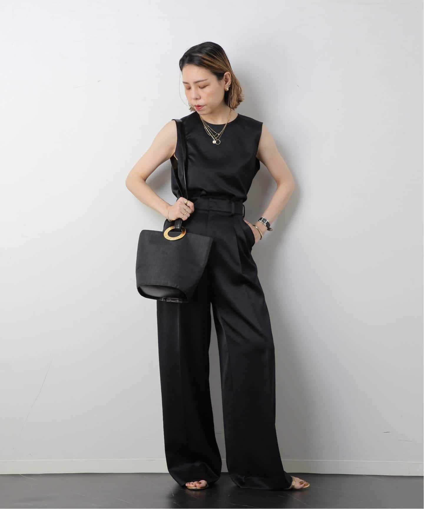 VINTAGE CELINE/セリーヌ】ショルダーバッグ circle raffia