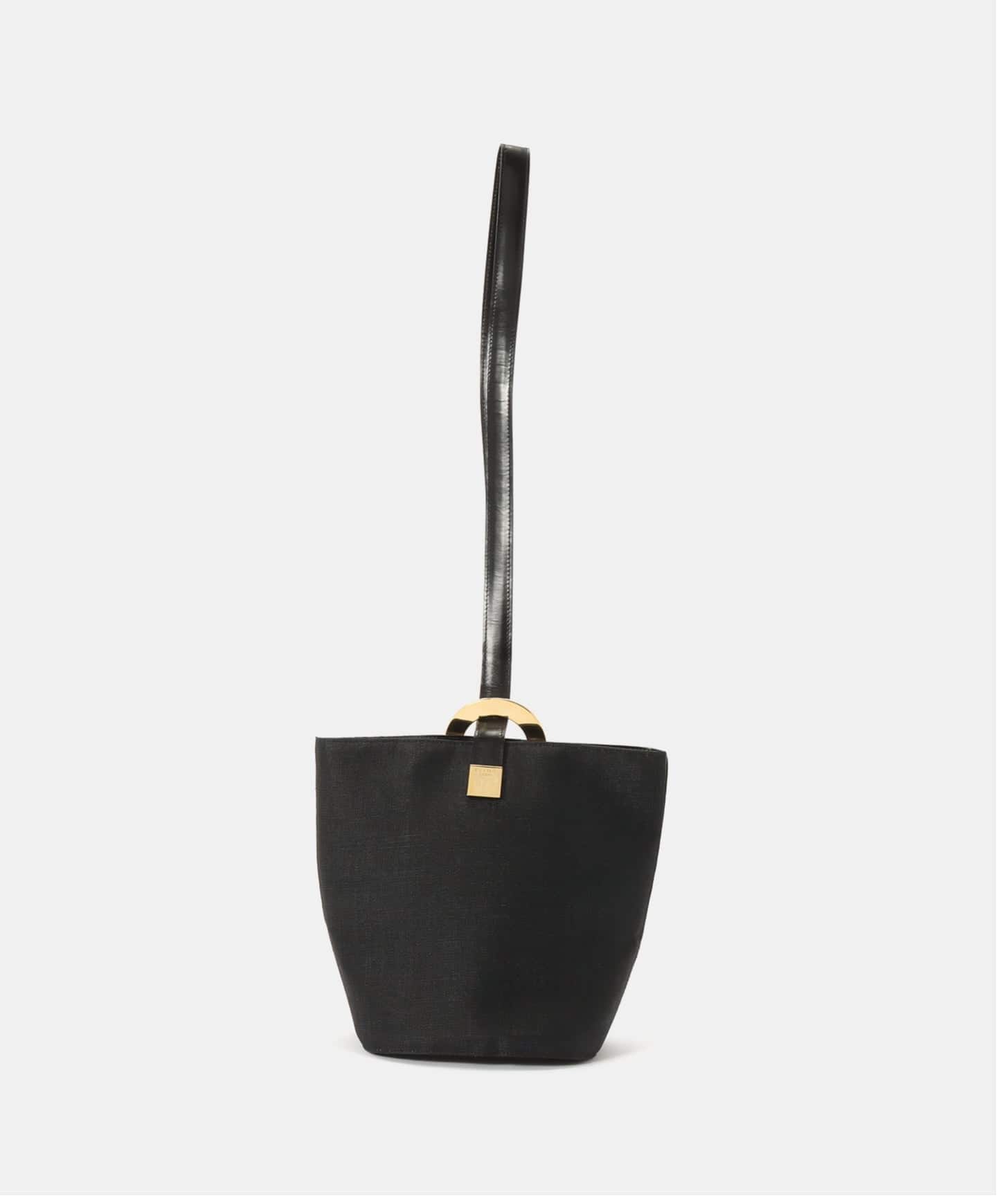 VINTAGE CELINE/セリーヌ】ショルダーバッグ circle raffia
