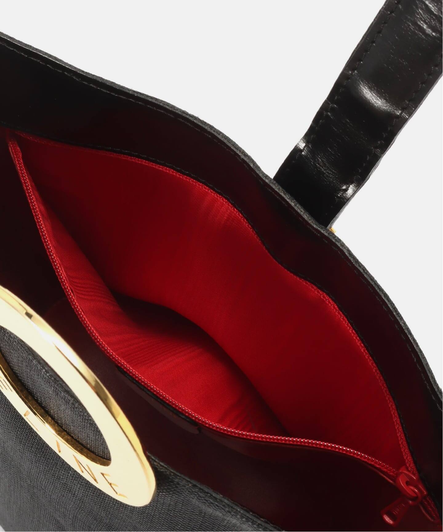 VINTAGE CELINE/セリーヌ】ショルダーバッグ circle raffia