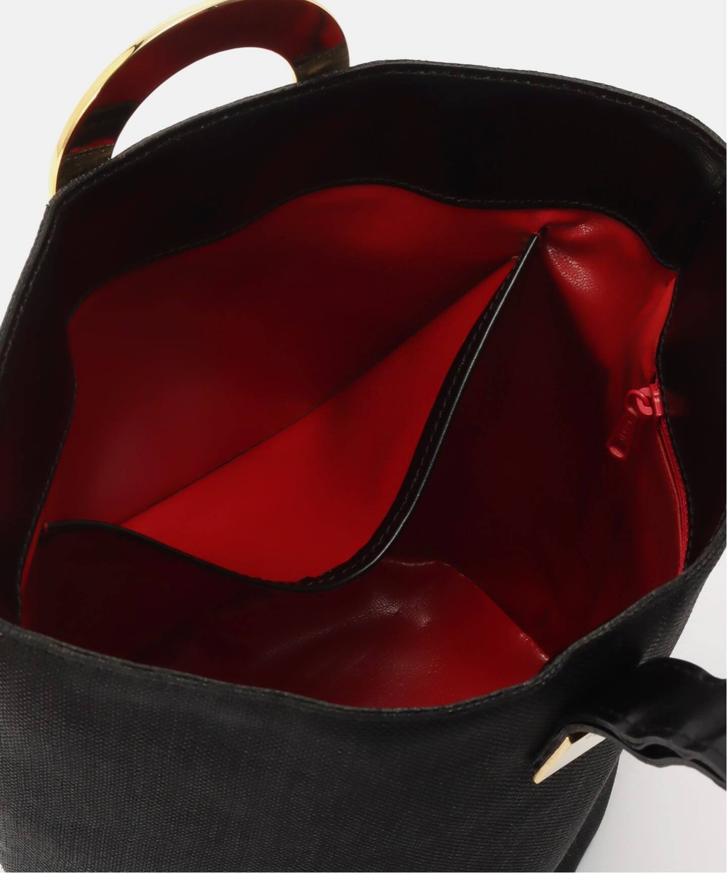VINTAGE CELINE/セリーヌ】ショルダーバッグ circle raffia 