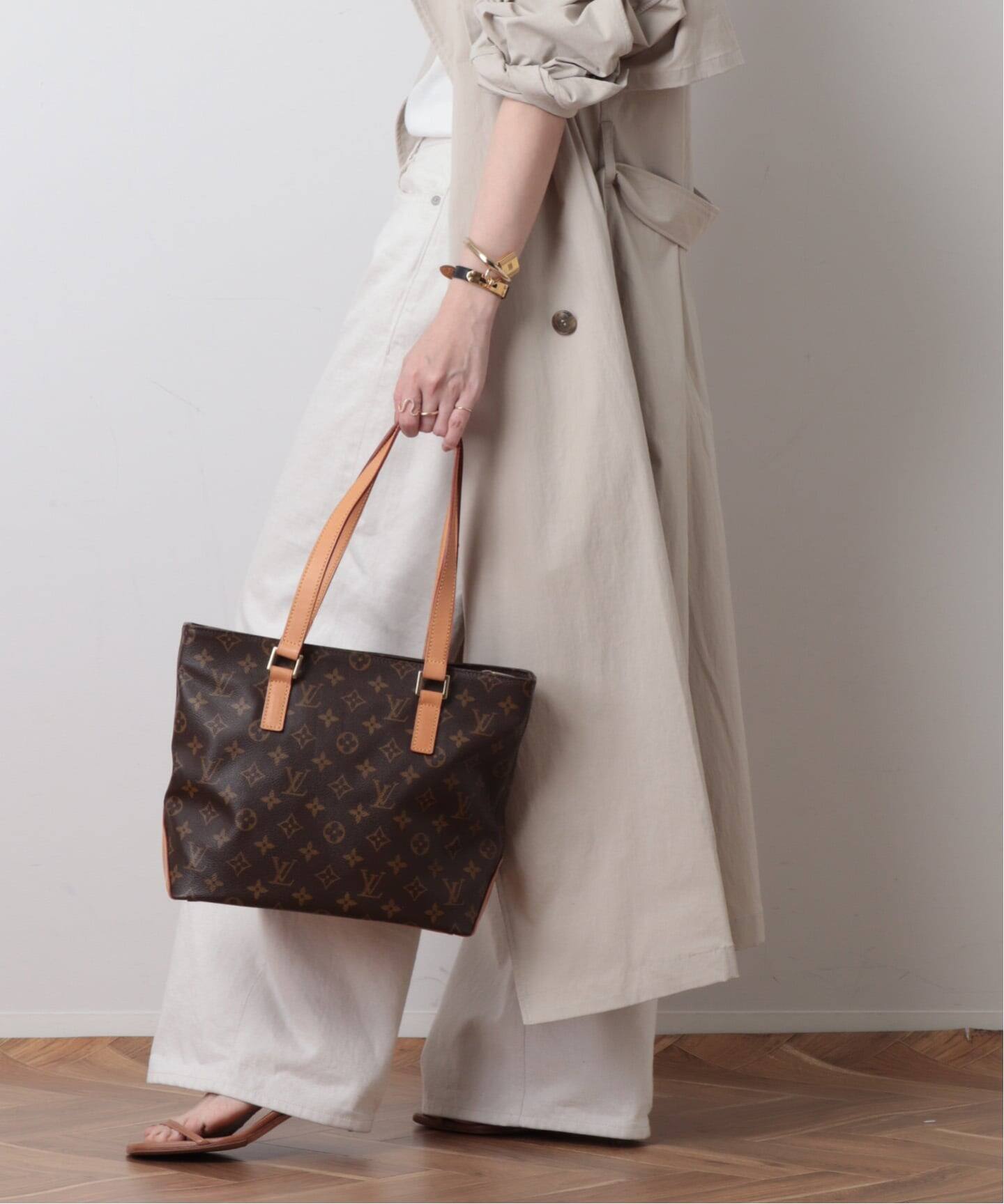 VINTAGE LOUIS VUITTON/ルイ ヴィトン】Cabas piano（ショルダーバッグ 