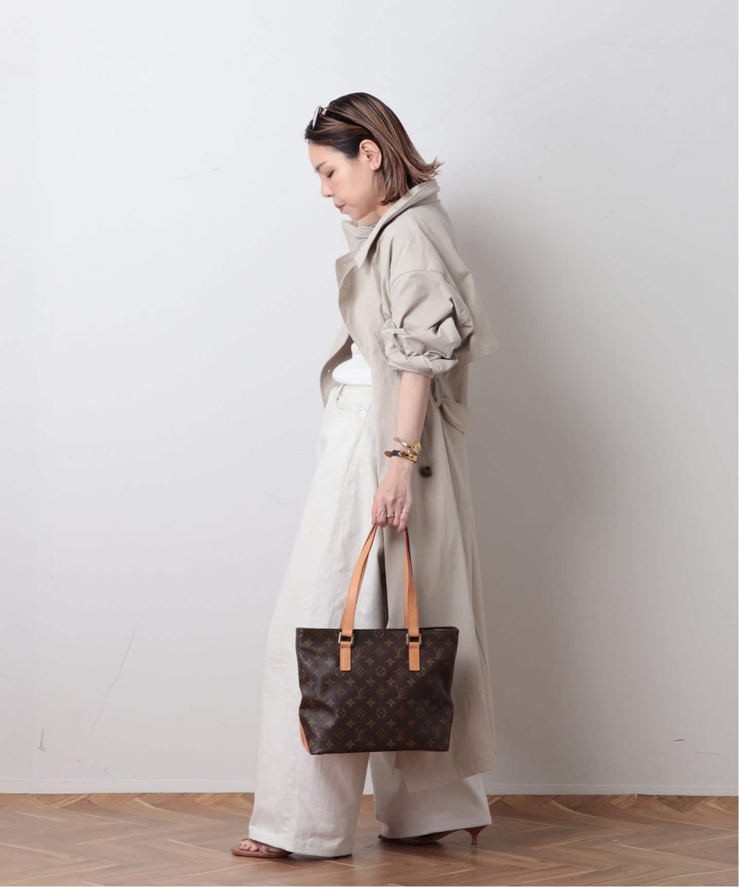 VINTAGE LOUIS VUITTON/ルイ ヴィトン】Cabas piano（ショルダーバッグ