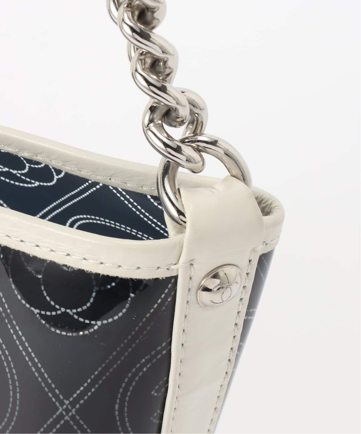 VINTAGE CHANEL/シャネル】バケットショルダーバッグ camellia vinyl