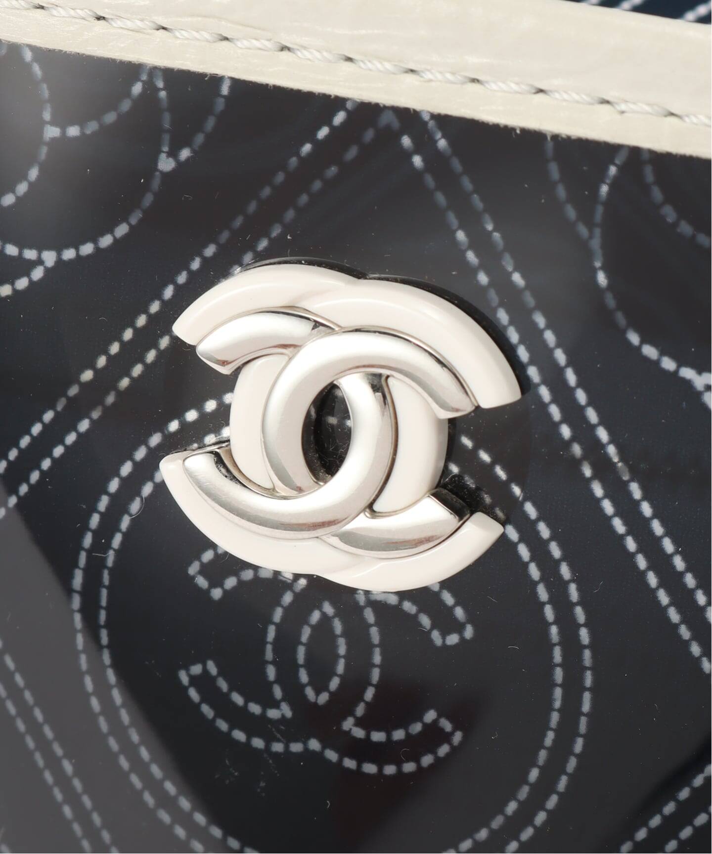 VINTAGE CHANEL/シャネル】バケットショルダーバッグ camellia vinyl