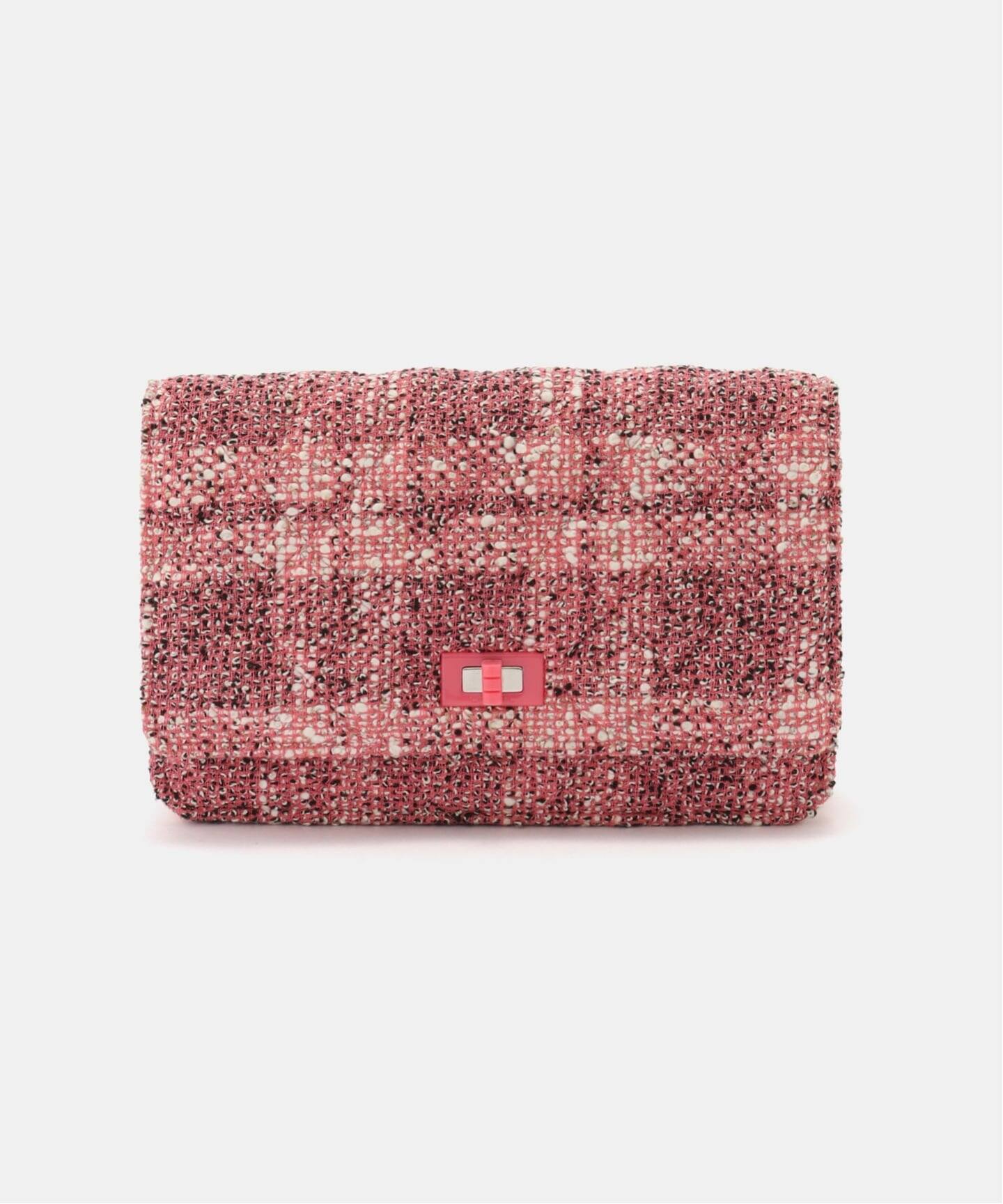 CHANEL/シャネル】 2.55 chain wallet tweed（ショルダーバッグ 