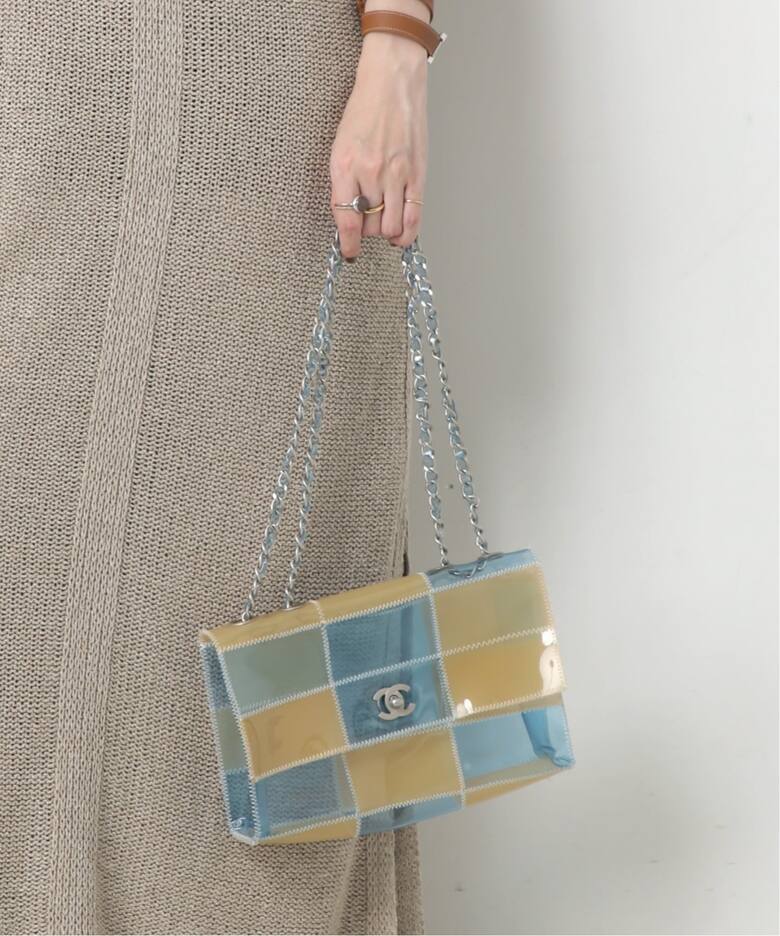 VINTAGE CHANEL/シャネル】Choco bar チェーンショルダーバッグ vinyl 