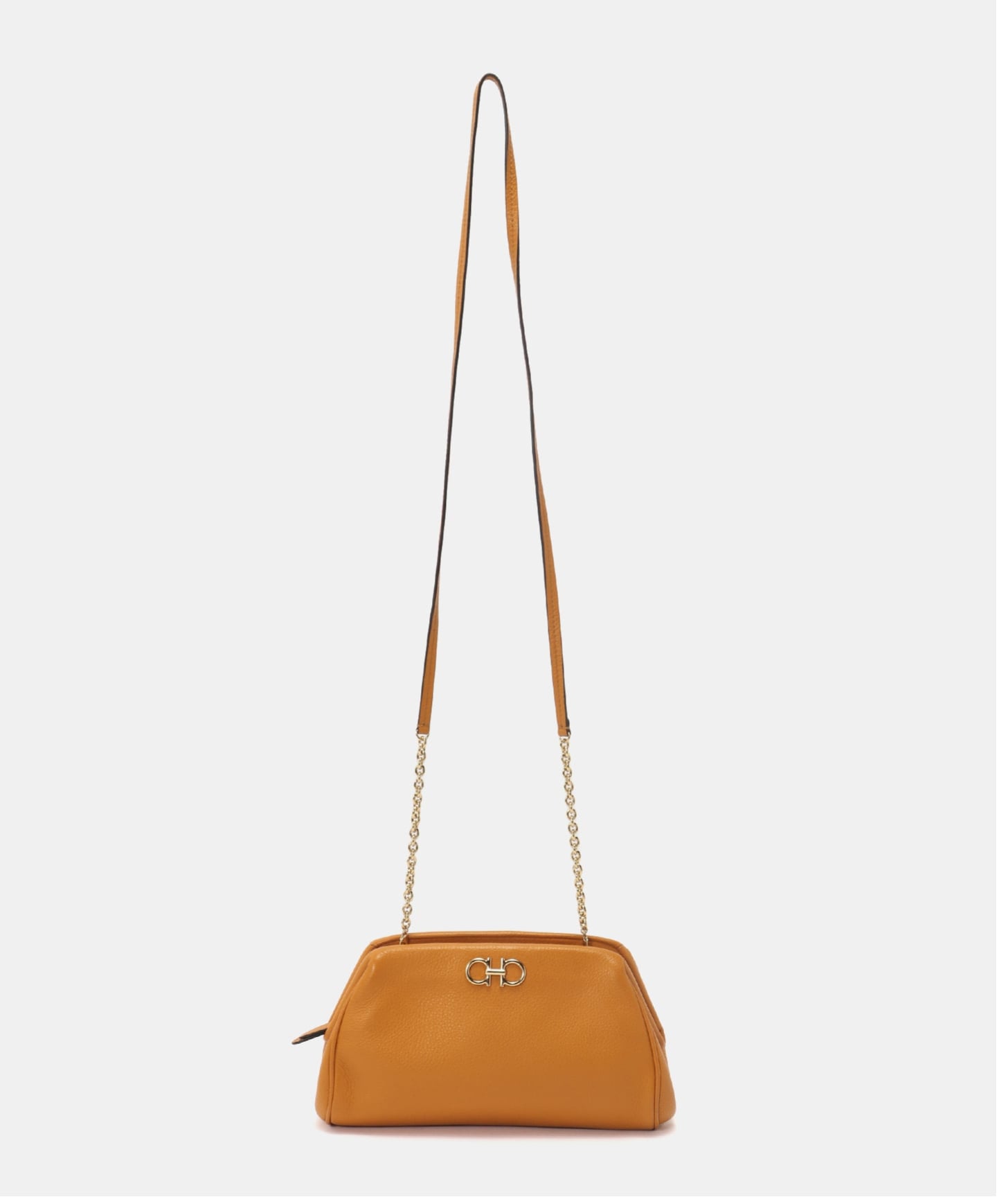 VINTAGE FERRAGAMO/フェラガモ】Gancini チェーンショルダーバッグ