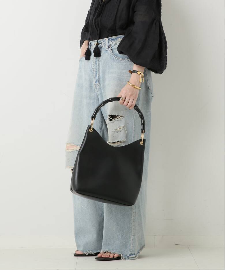 VINTAGE GUCCI/グッチ】Bamboo ショルダーバッグ（ショルダーバッグ 