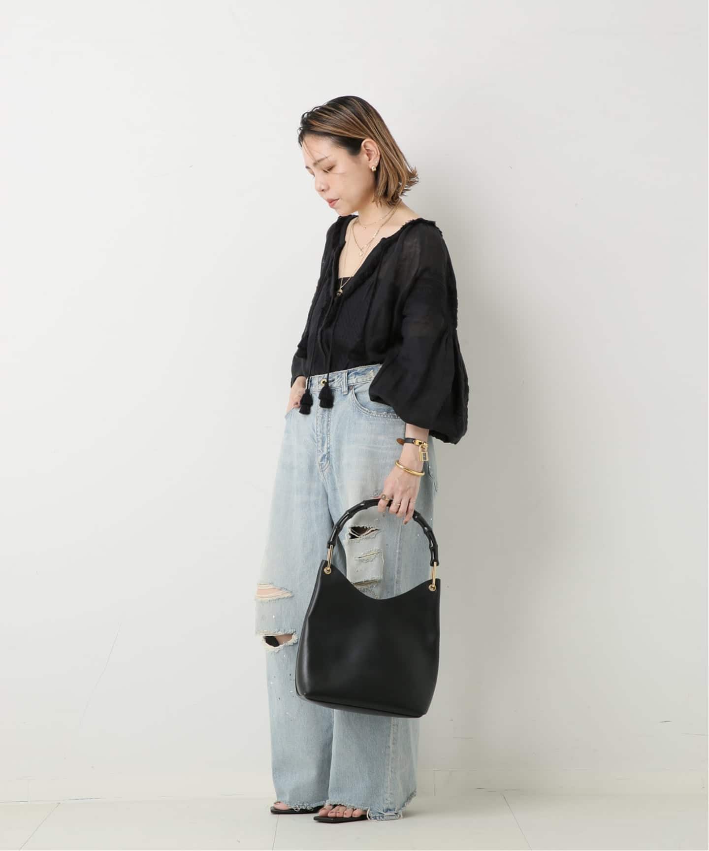VINTAGE GUCCI/グッチ】Bamboo ショルダーバッグ（ショルダーバッグ