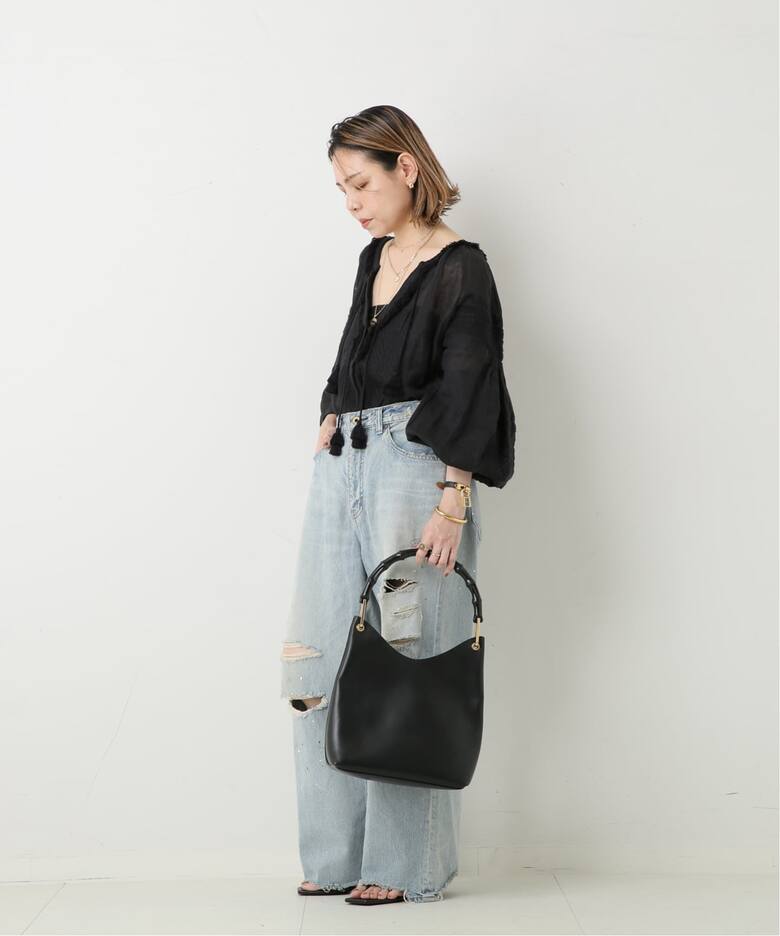 VINTAGE GUCCI/グッチ】Bamboo ショルダーバッグ（ショルダーバッグ 