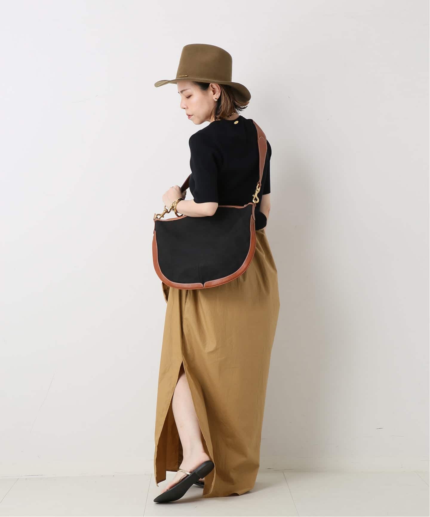 VINTAGE GUCCI/グッチ】ショルダーバッグ linen（ショルダーバッグ