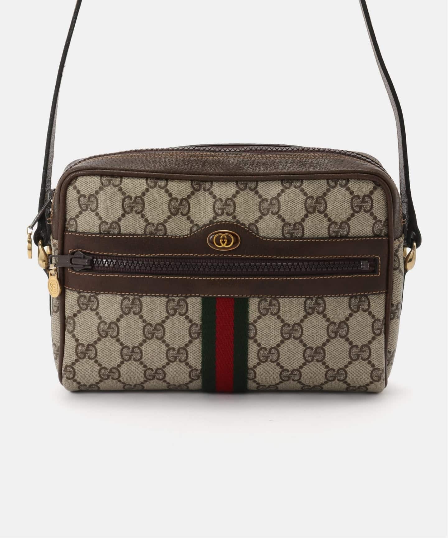 VINTAGE GUCCI/グッチ】ショルダーバッグ gg web（ショルダーバッグ