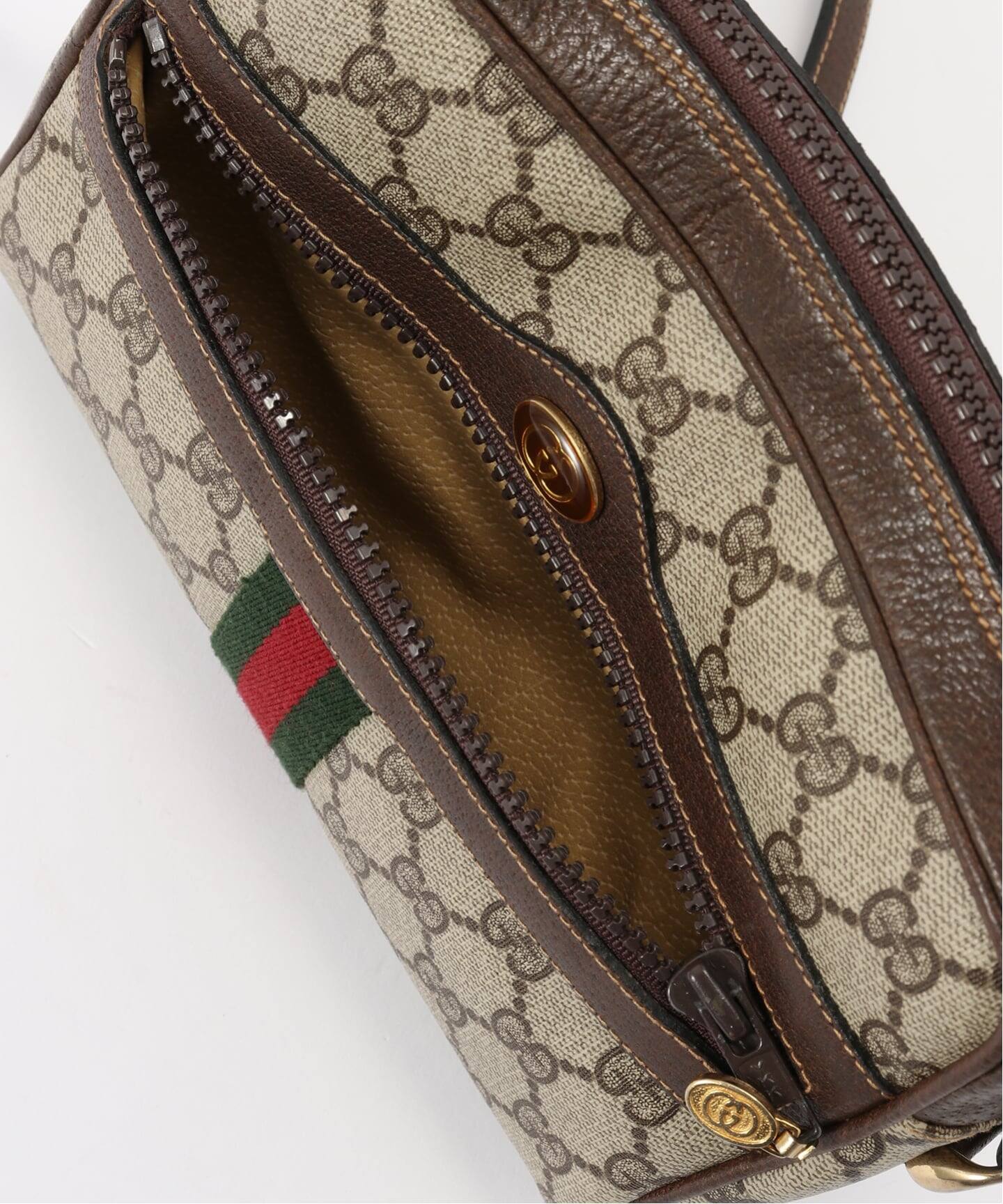 VINTAGE GUCCI/グッチ】ショルダーバッグ gg web（ショルダーバッグ