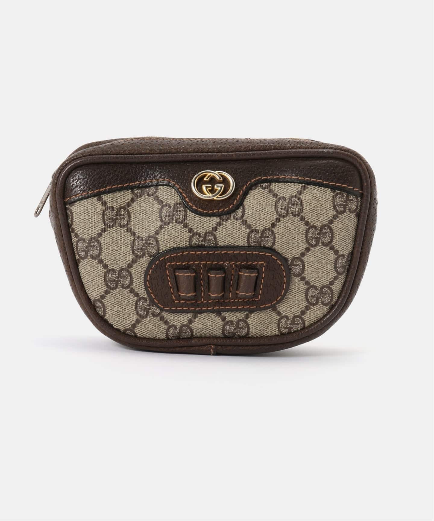 大特価【正規品】GUCCI グッチGG柄ポーチミニバッグブラウンヴィンテージ VINTAGE GUCCI/グッチ】ミニショルダーバッグ gg（ショルダーバッグ