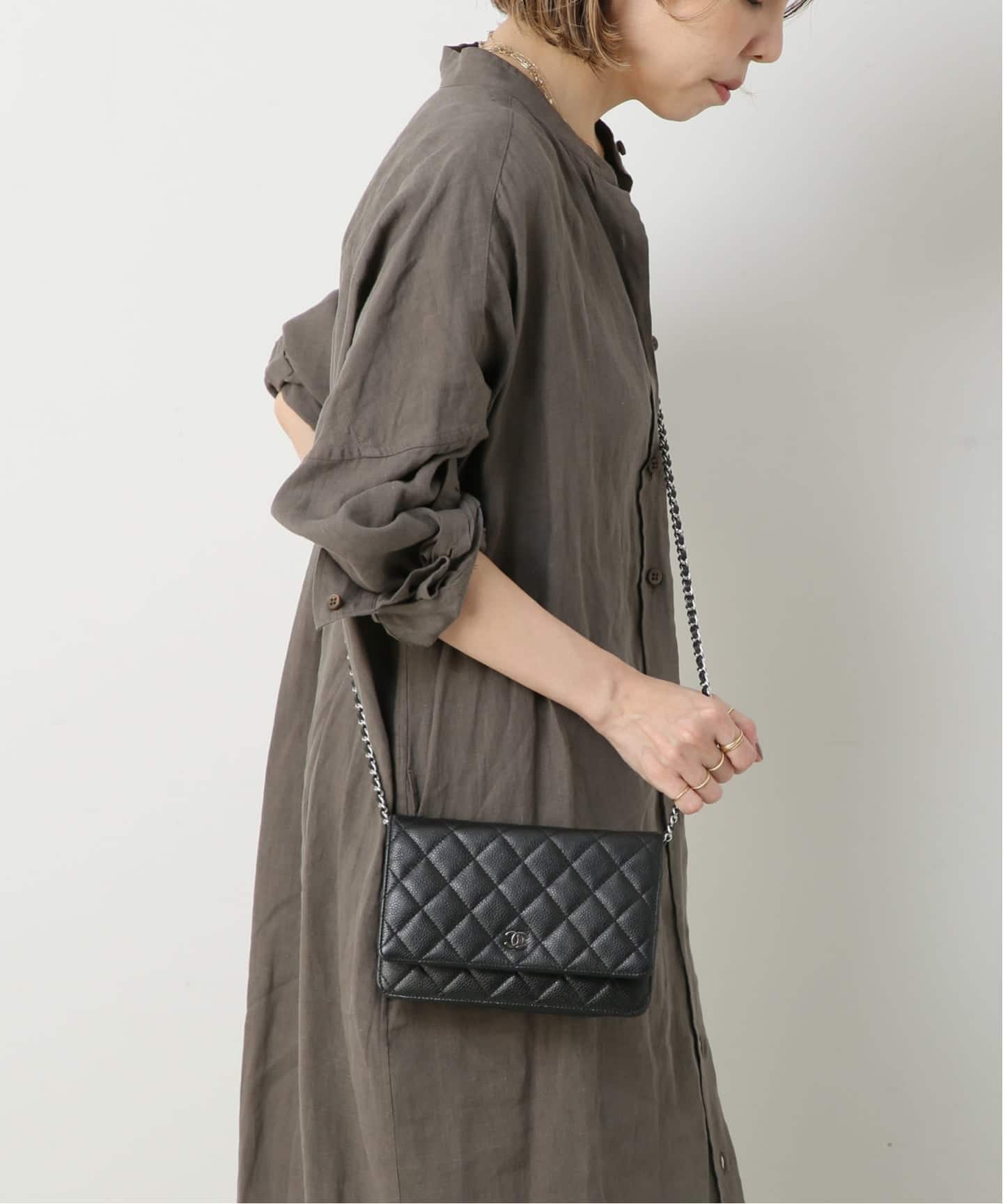 CHANEL/シャネル】 Matelasse chain wallet（ショルダーバッグ