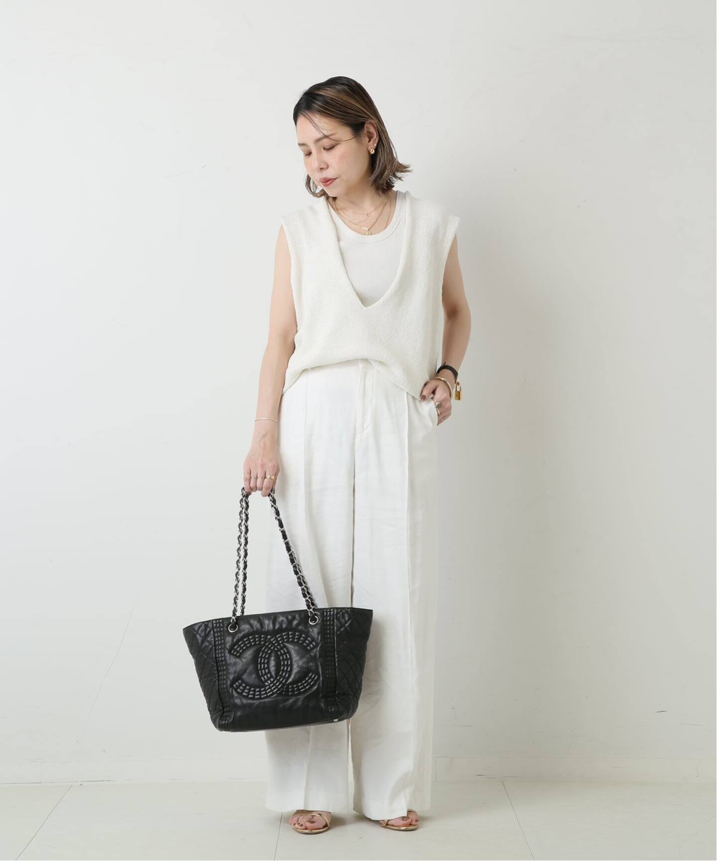 VINTAGE CHANEL/シャネル】Matelasse チェーンショルダーバッグ