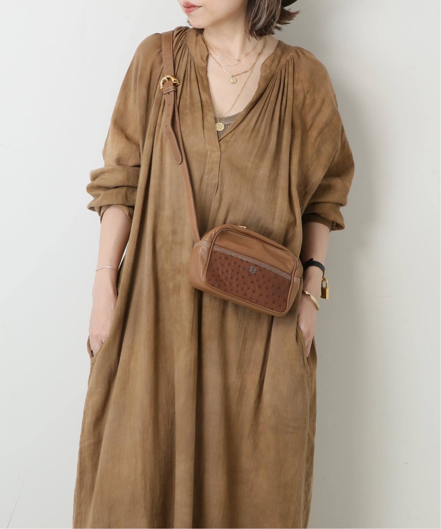 VINTAGE LOEWE/ロエベ】ショルダーバッグ anagram ostrich（ショルダー