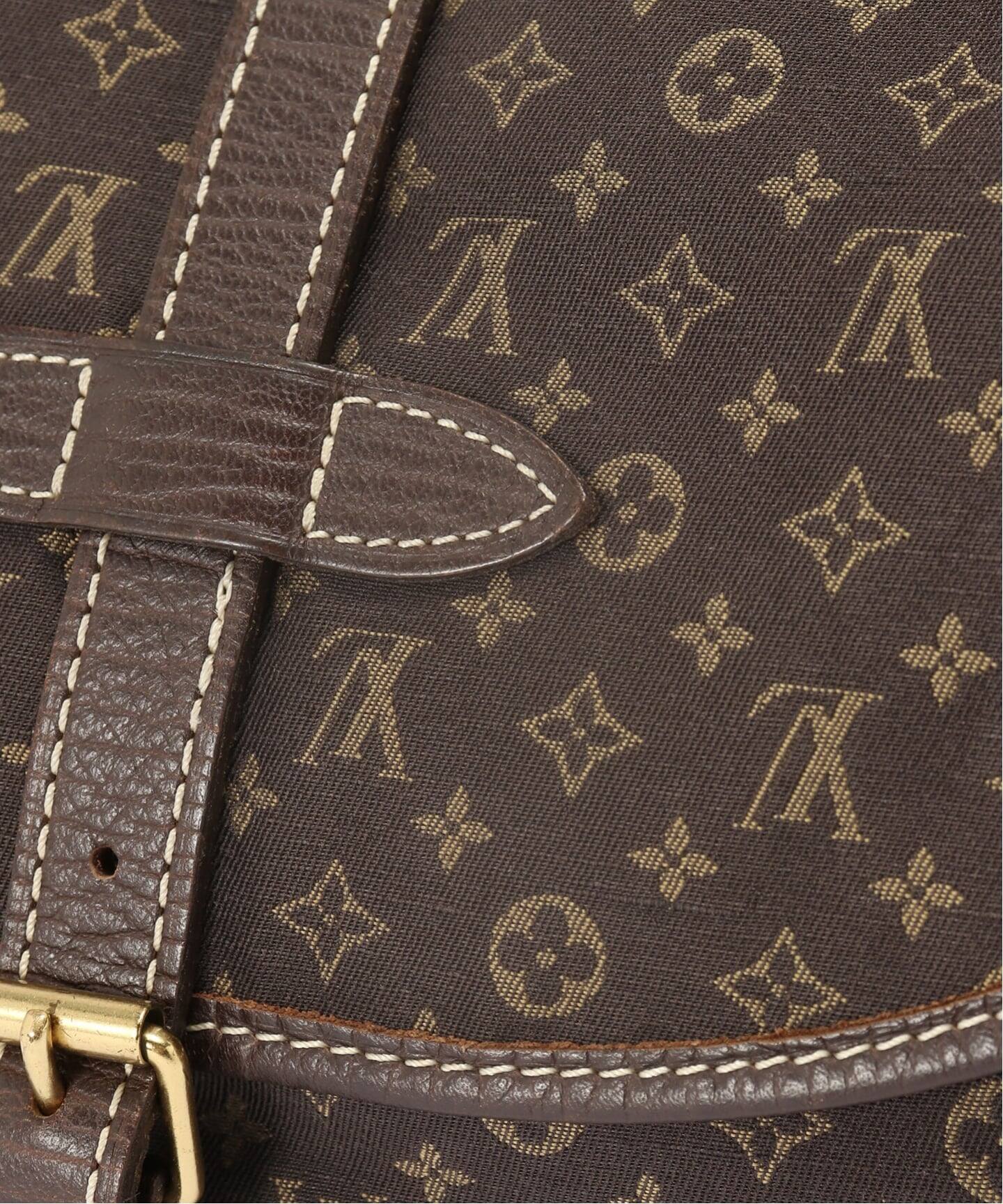 VINTAGE LOUIS VUITTON/ルイ ヴィトン】Saumur pm monogram mini lin