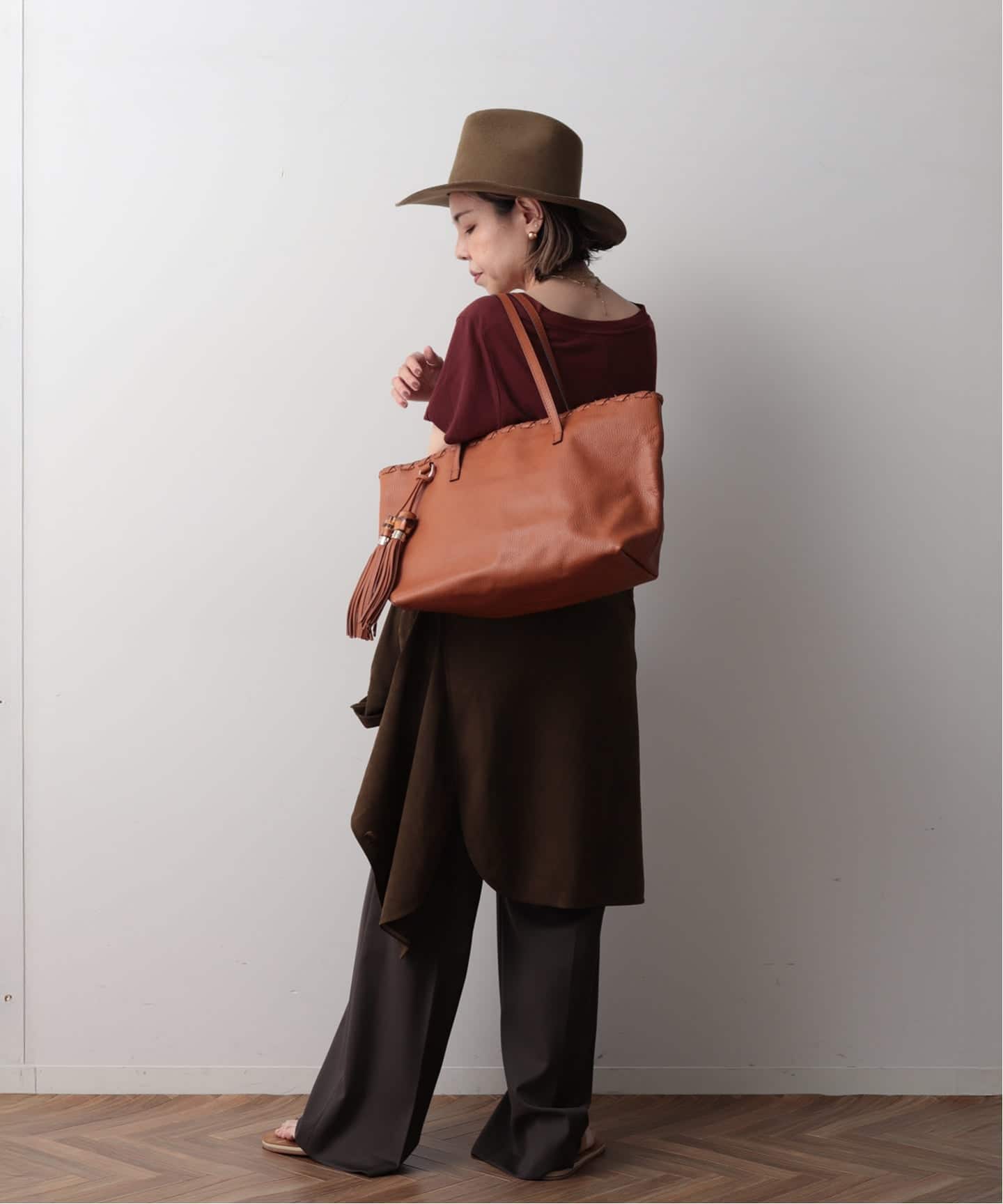 VINTAGE GUCCI/グッチ】Bamboo トートバッグ large（トートバッグ
