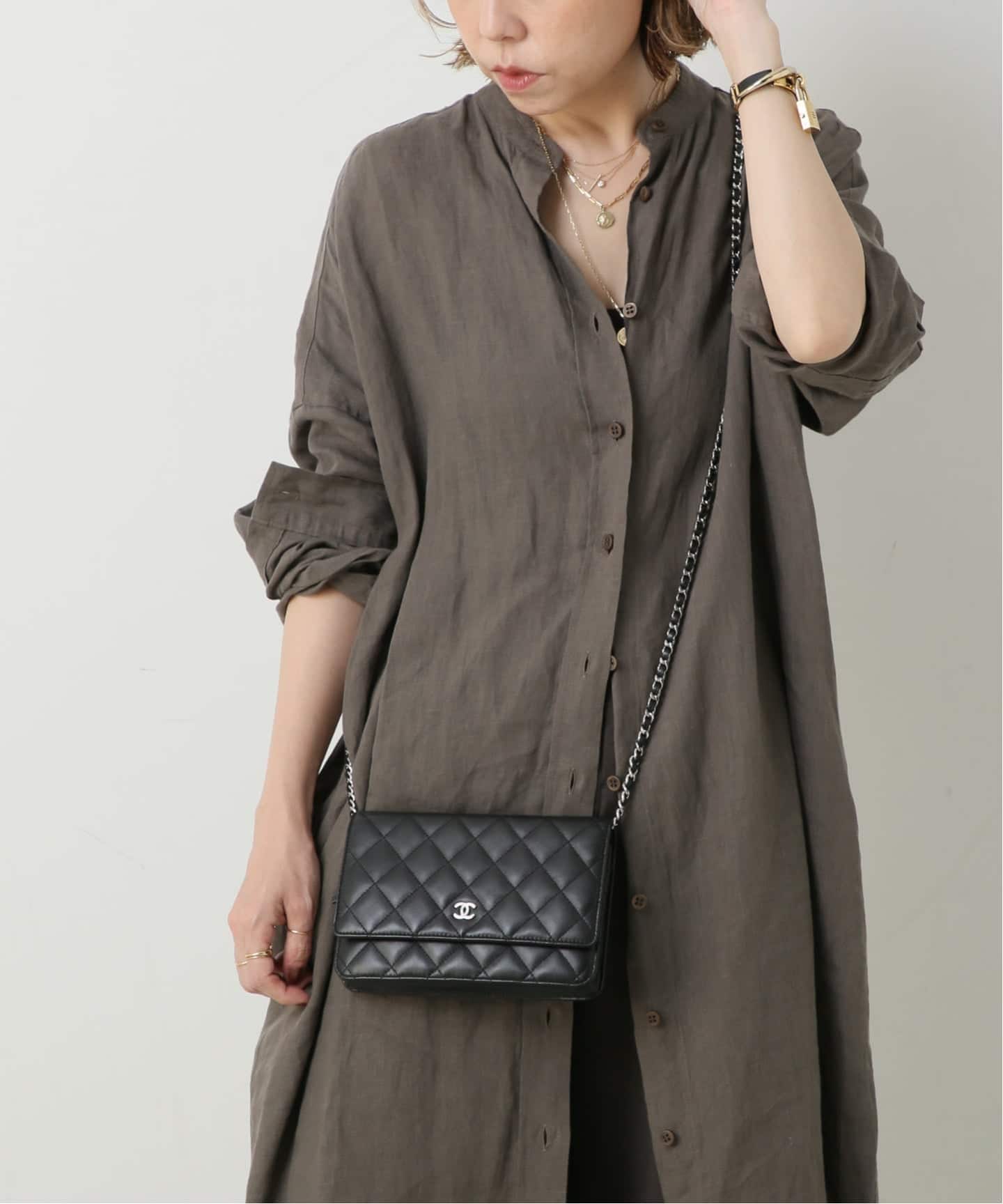 CHANEL/シャネル】 Matelasse chain wallet（ショルダーバッグ