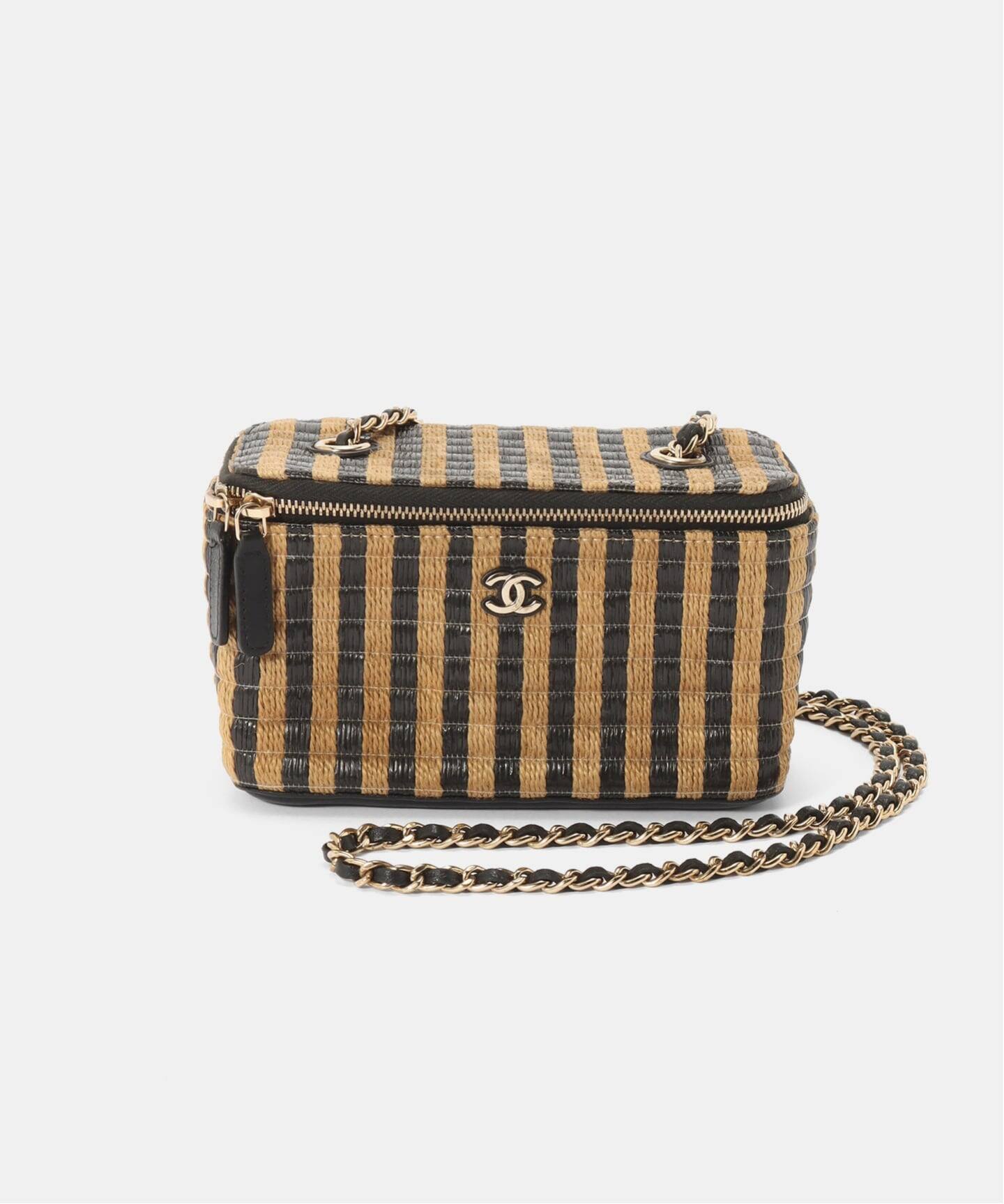 CHANEL/シャネル】バニティショルダーバッグ raffia（ショルダーバッグ