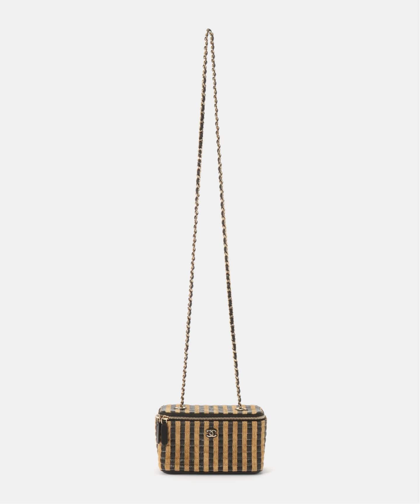 CHANEL/シャネル】バニティショルダーバッグ raffia（ショルダーバッグ