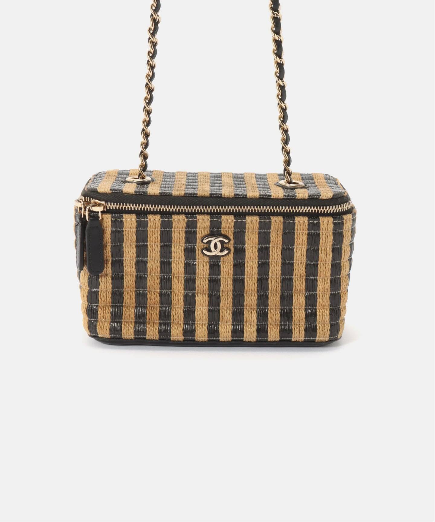 CHANEL/シャネル】バニティショルダーバッグ raffia（ショルダーバッグ
