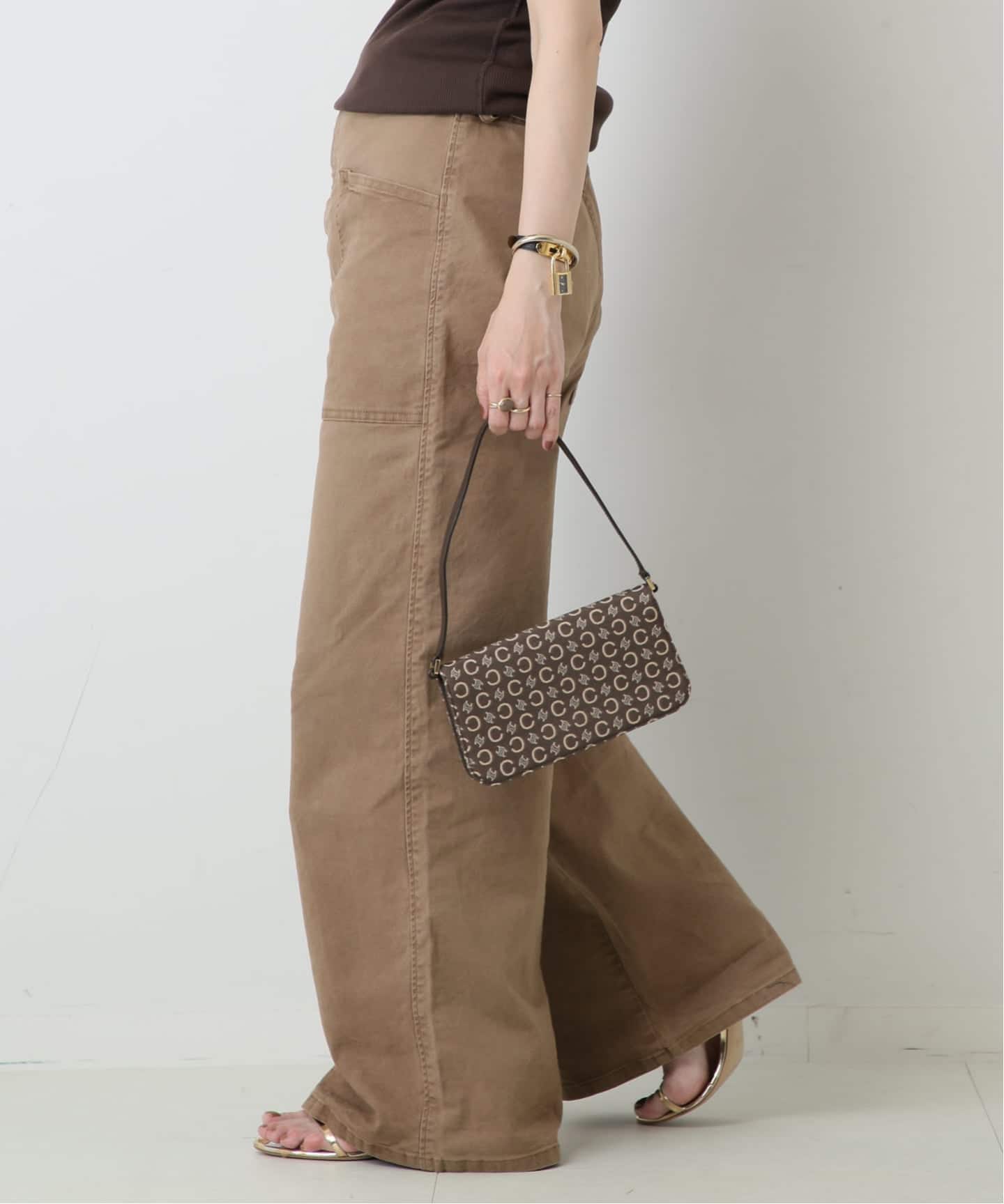 VINTAGE CELINE/セリーヌ】c macadam ショルダーバッグ canvas