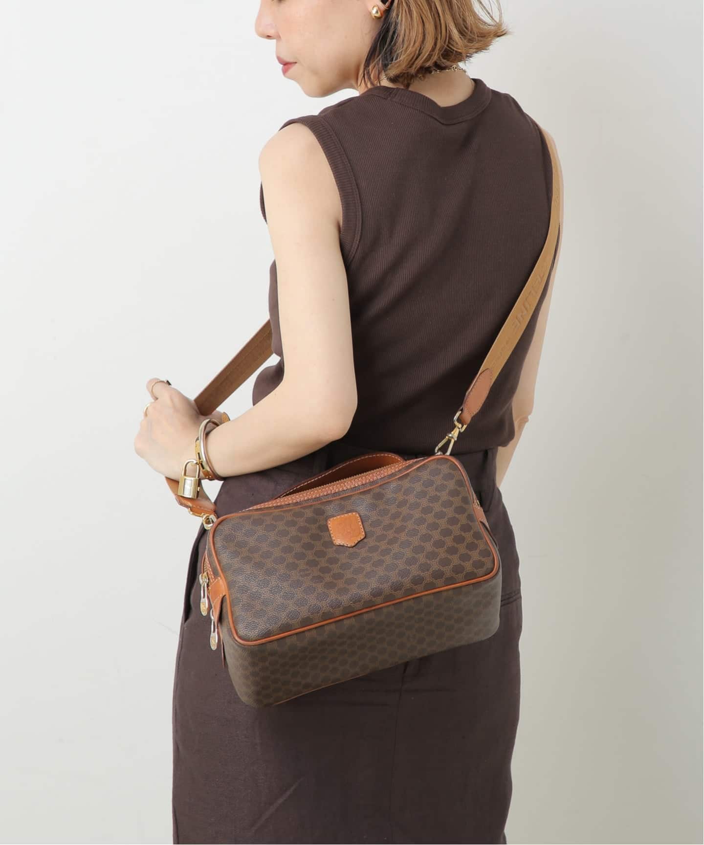 VINTAGE CELINE/セリーヌ】ショルダーバッグ macadam（ショルダー