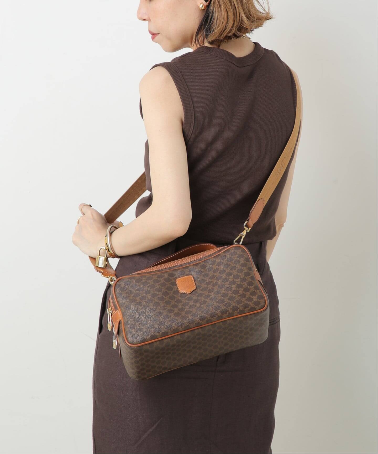 VINTAGE CELINE/セリーヌ】ショルダーバッグ macadam（ショルダー 