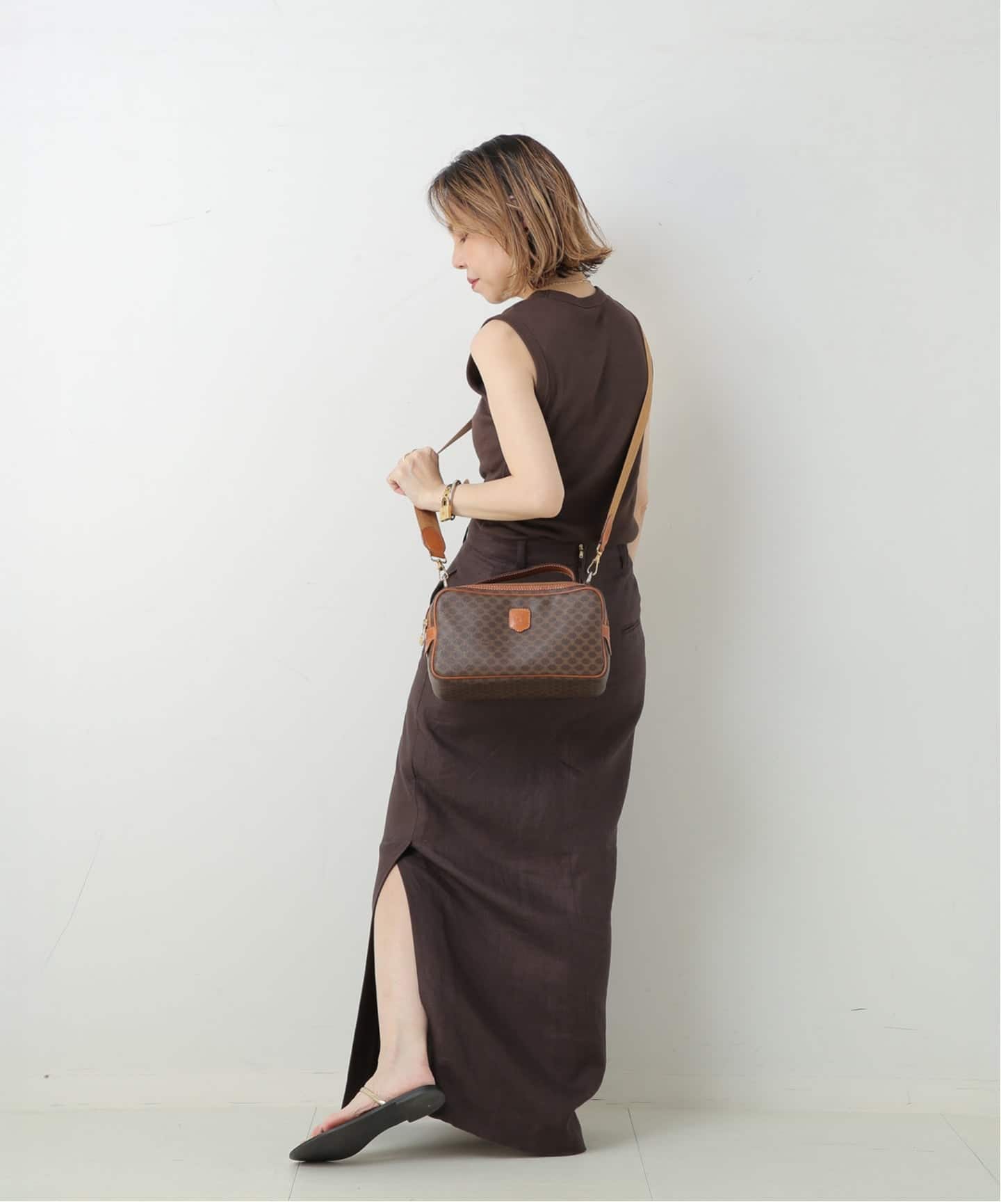 VINTAGE CELINE/セリーヌ】ショルダーバッグ macadam（ショルダー