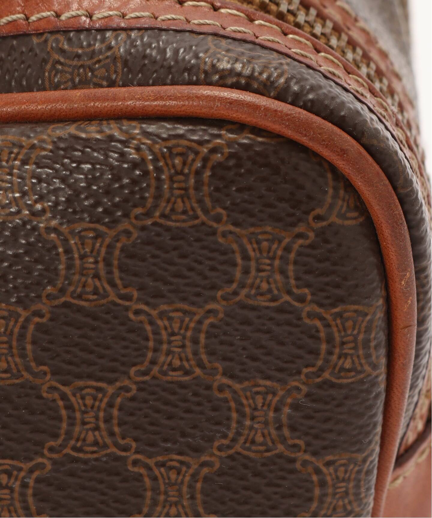 CELINE ブラウン ドットパターン ショルダーバッグ VINTAGE CELINE/セリーヌ】ショルダーバッグ macadam（ショルダー