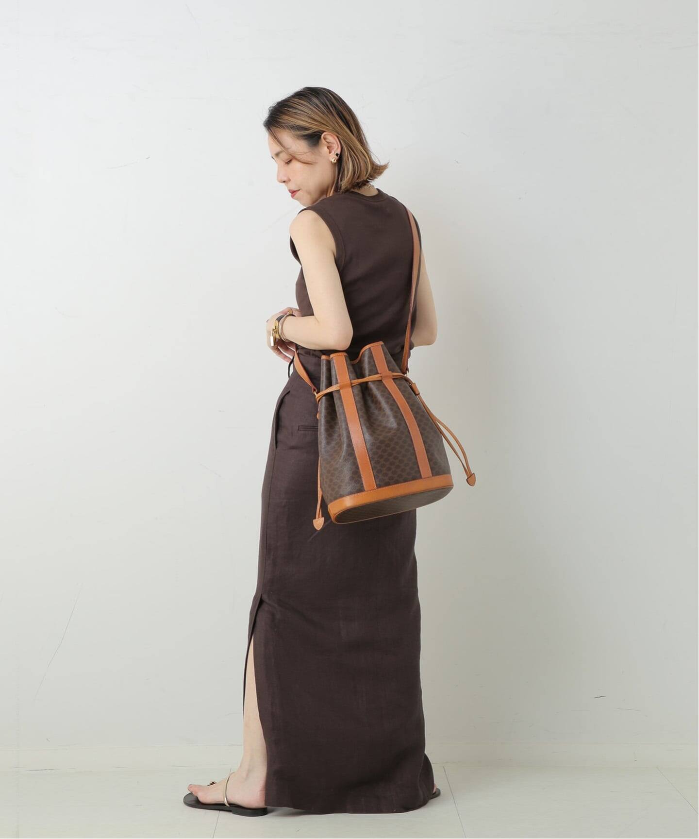 セリーヌパース美品 VINTAGE CELINE/セリーヌ】パースショルダーバッグ macadam