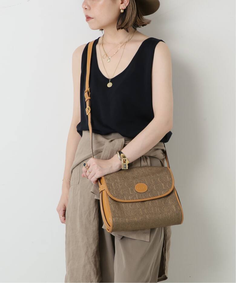 VINTAGE GUCCI/グッチ】ショルダーバッグ gg logo（ショルダーバッグ 