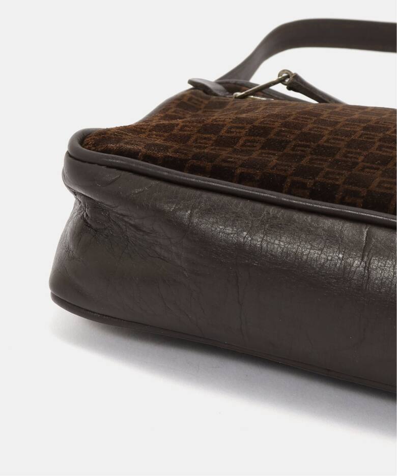 VINTAGE GUCCI/グッチ】ショルダーバッグ square g suede（ショルダー 