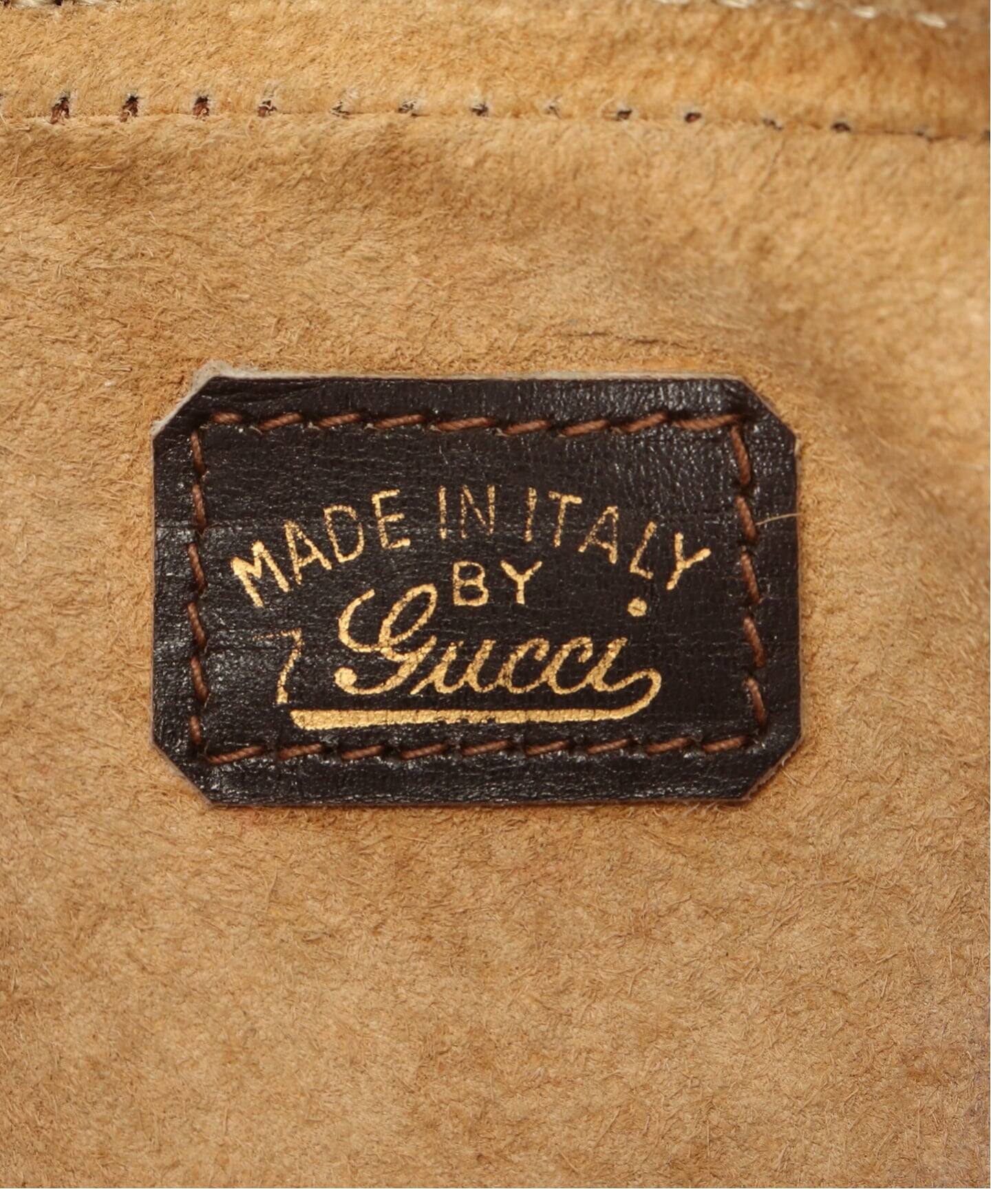 VINTAGE GUCCI/グッチ】ショルダーバッグ square g suede（ショルダー