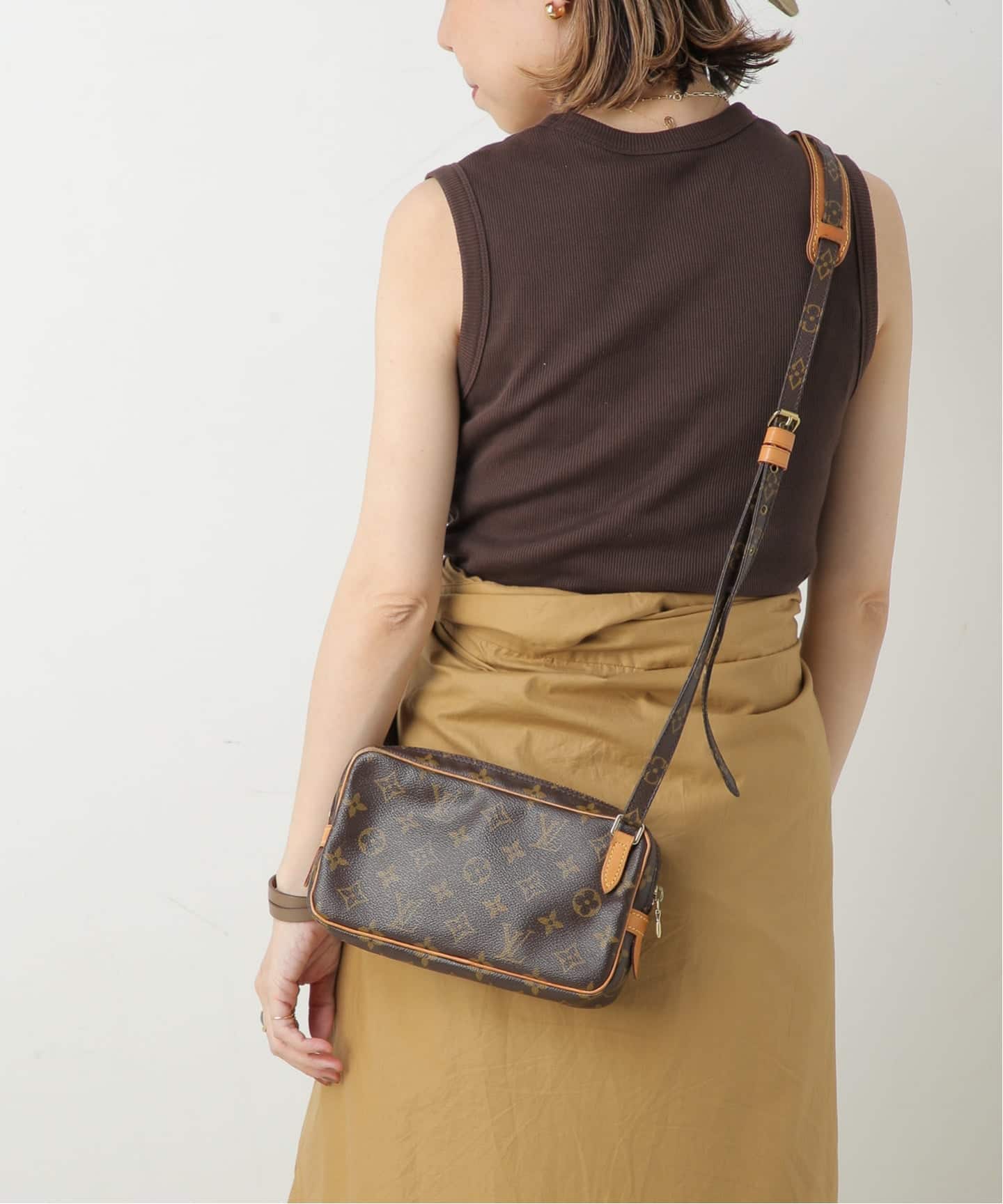 ルイヴィトン　マルリー　モノグラム　ショルダーバッグ　25121912 VINTAGE LOUIS VUITTON/ルイ ヴィトン】Pochette marly bandoulie