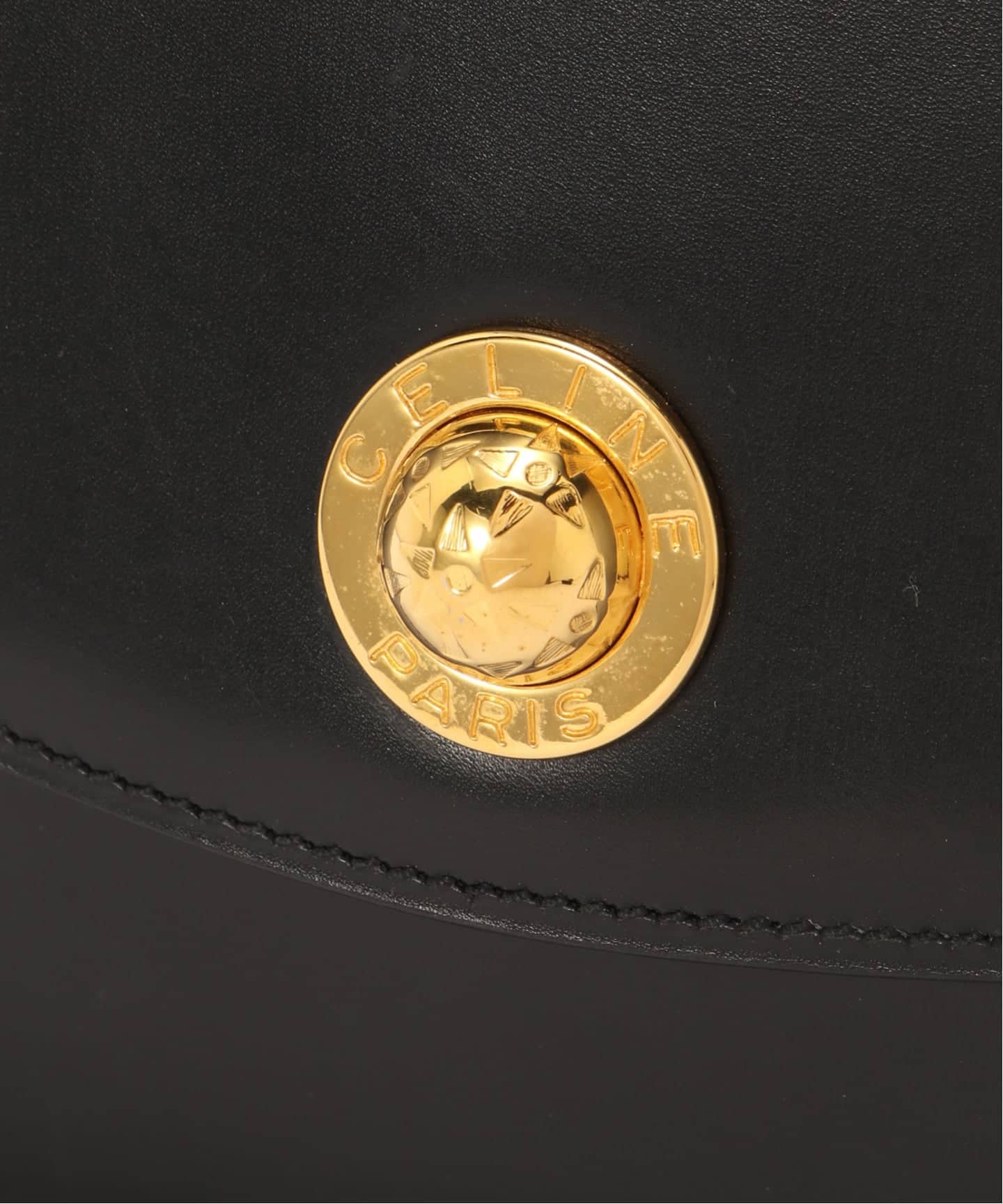 黄色い　セリーヌ　サークルロゴ　ショルダーバッグ　セカンド2way VINTAGE CELINE/セリーヌ】チェーンショルダーバッグ 2way（ショルダー